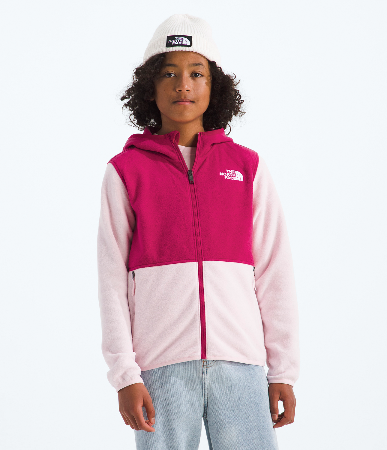 Polar Teen Glacier F/Z Hoodie Niños Rosado-2