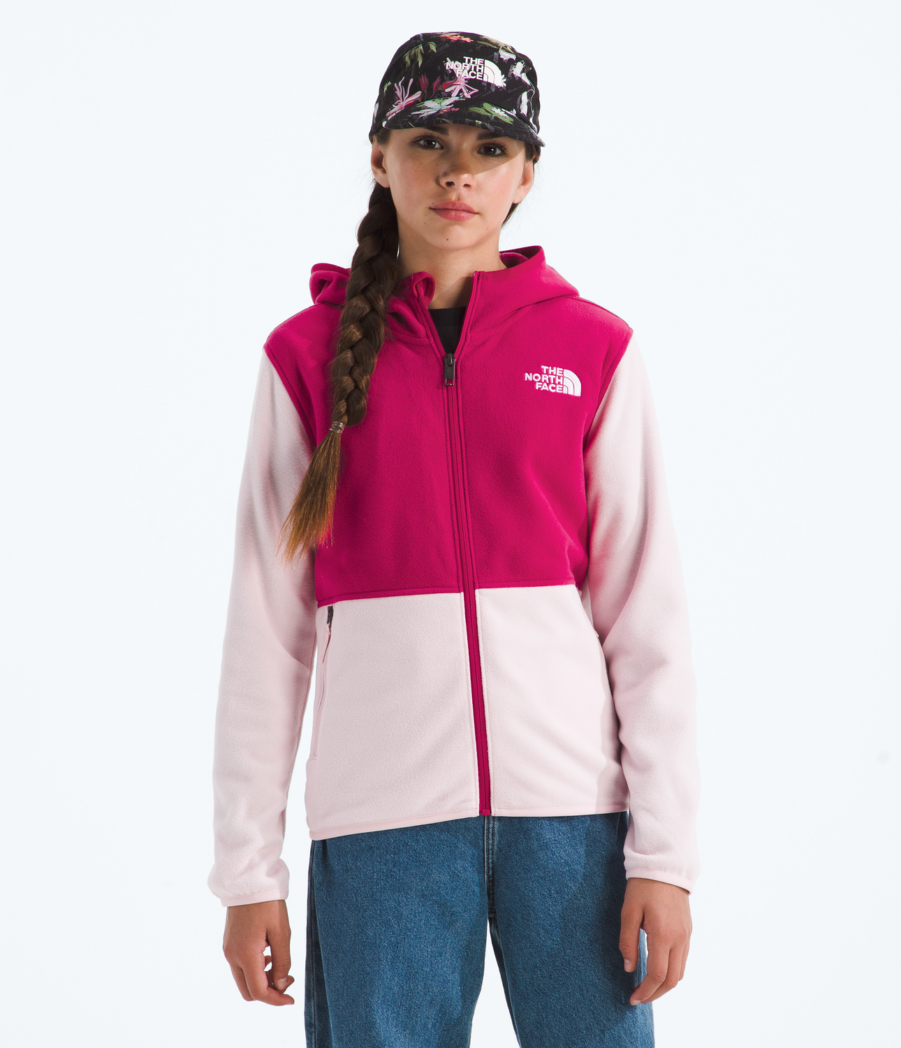 Polar Teen Glacier F/Z Hoodie Niños Rosado-3