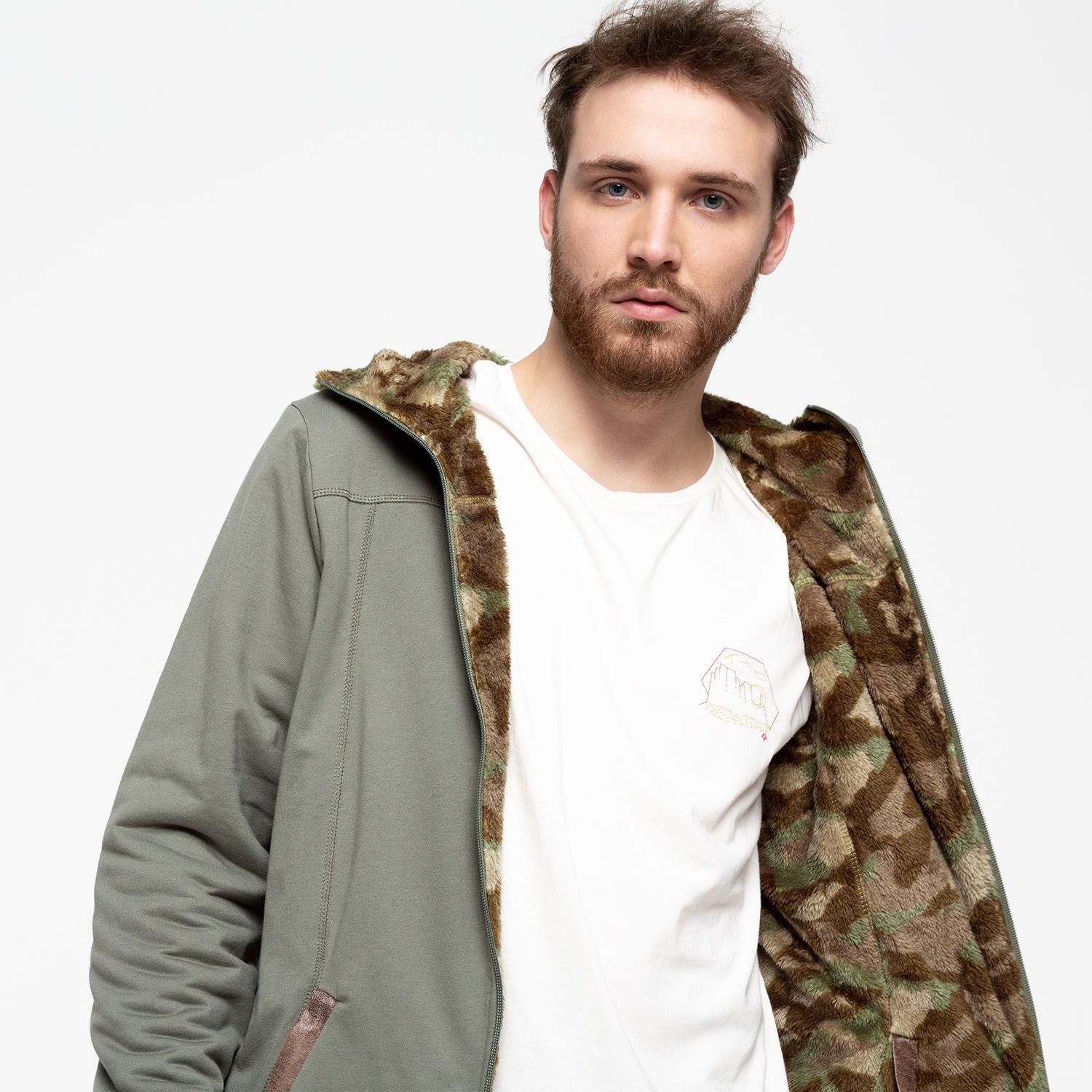 Polerón Kivül Hombre Gizi Reversible Verde-1