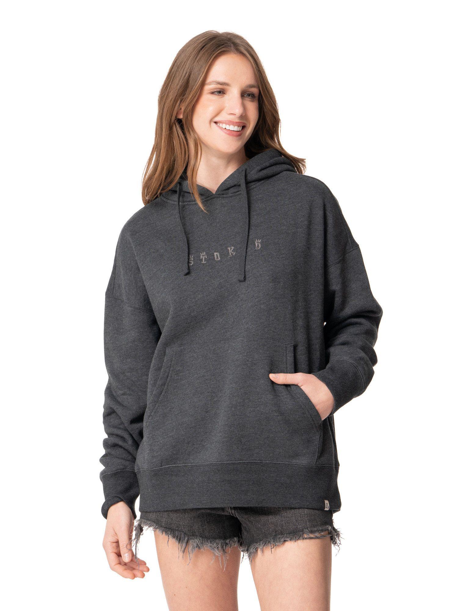 Poleron Stoked Mujer Sunny Gris-0