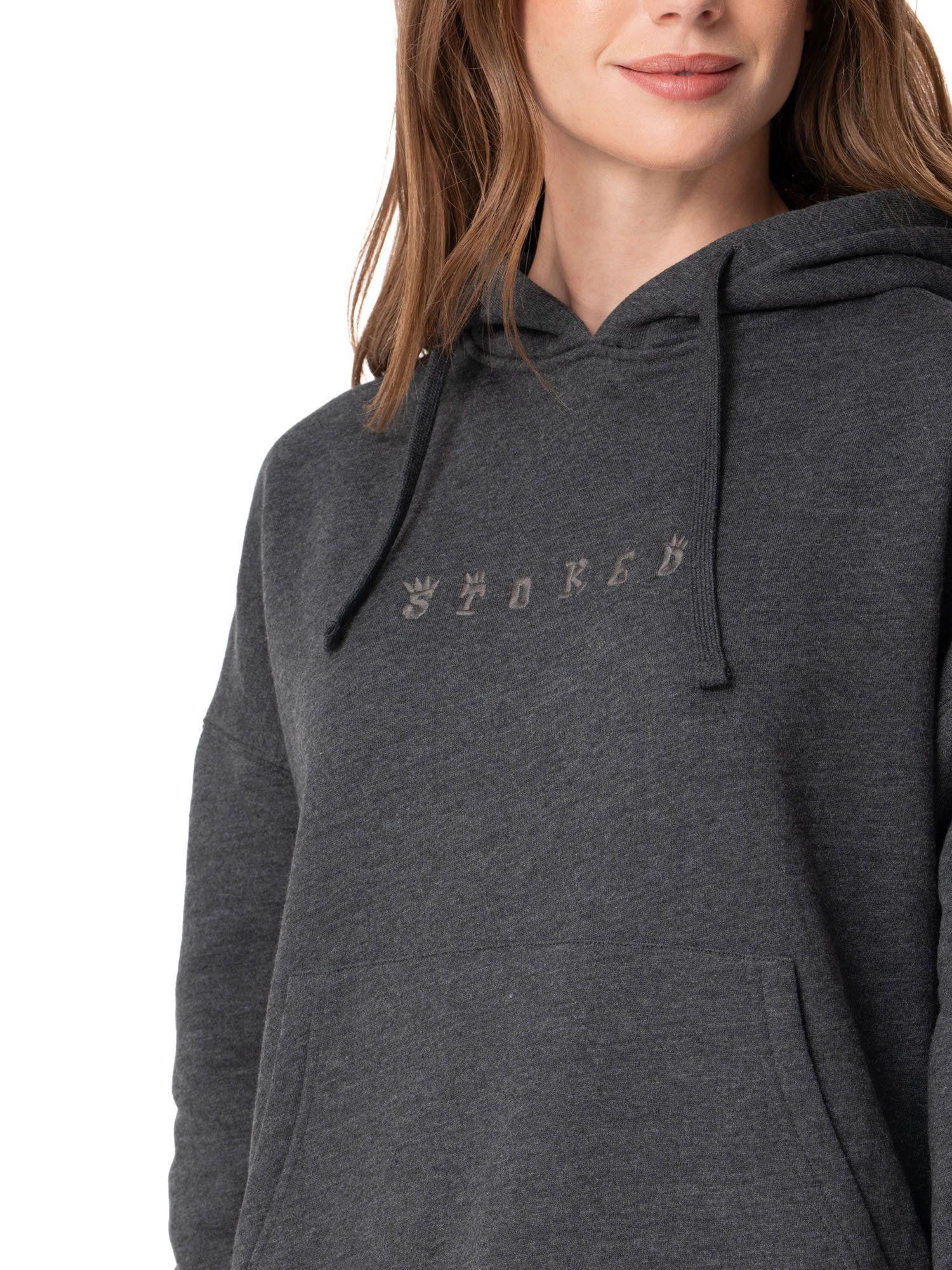 Poleron Stoked Mujer Sunny Gris-3