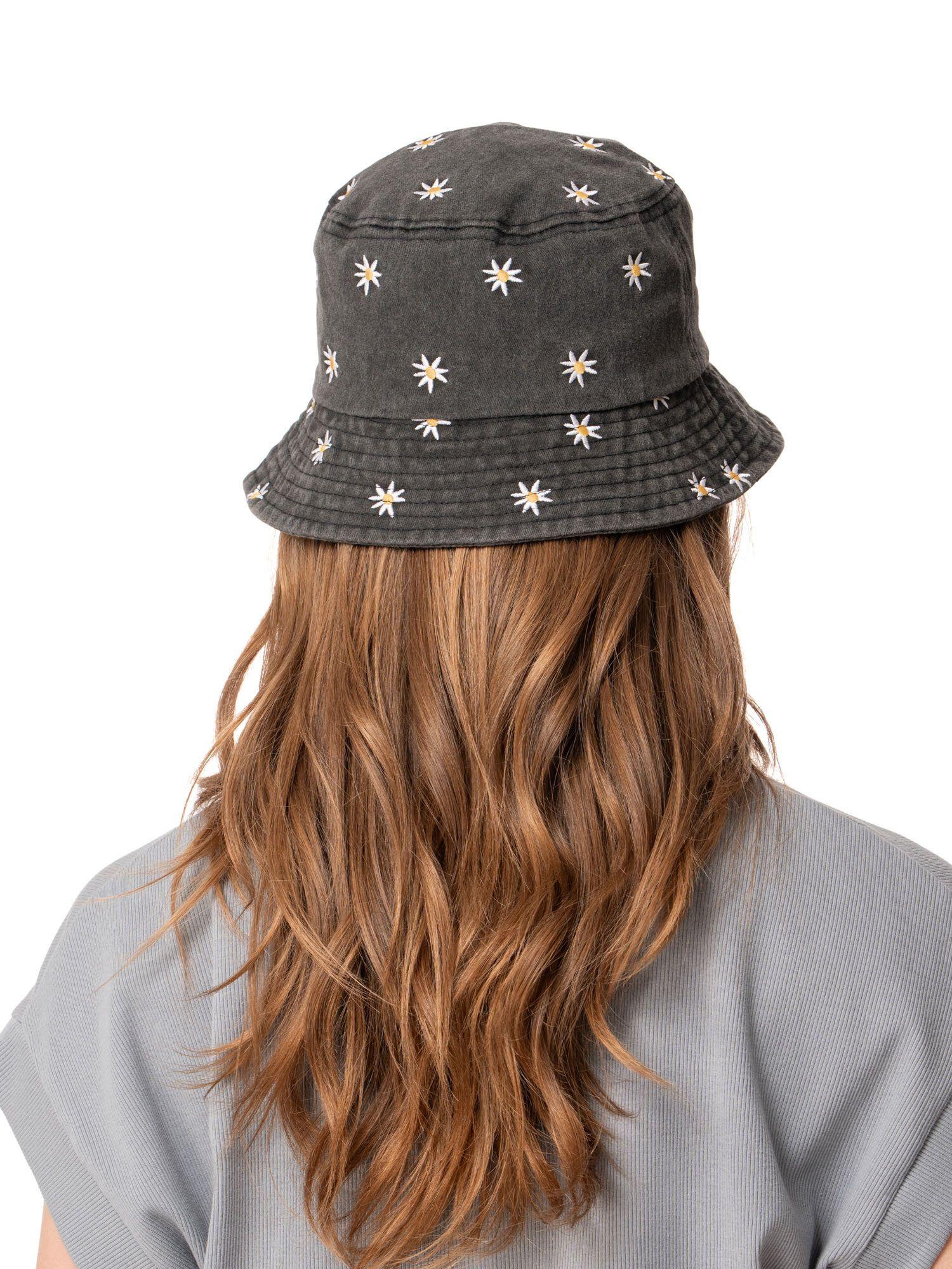 Bucket Stoked Unisex Flowers Gris-3