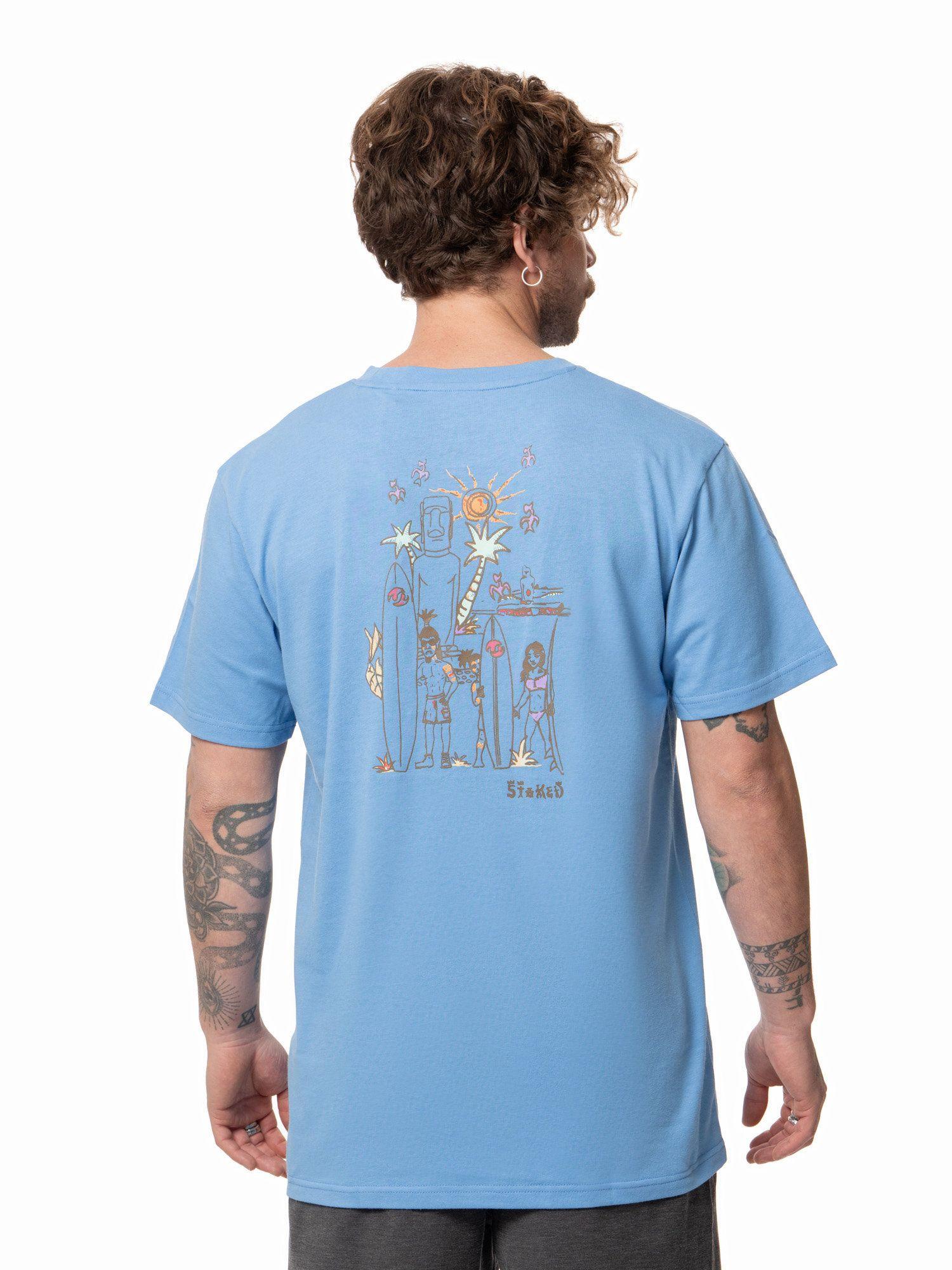 Polera Stoked Hombre Rapanui Azul claro-2