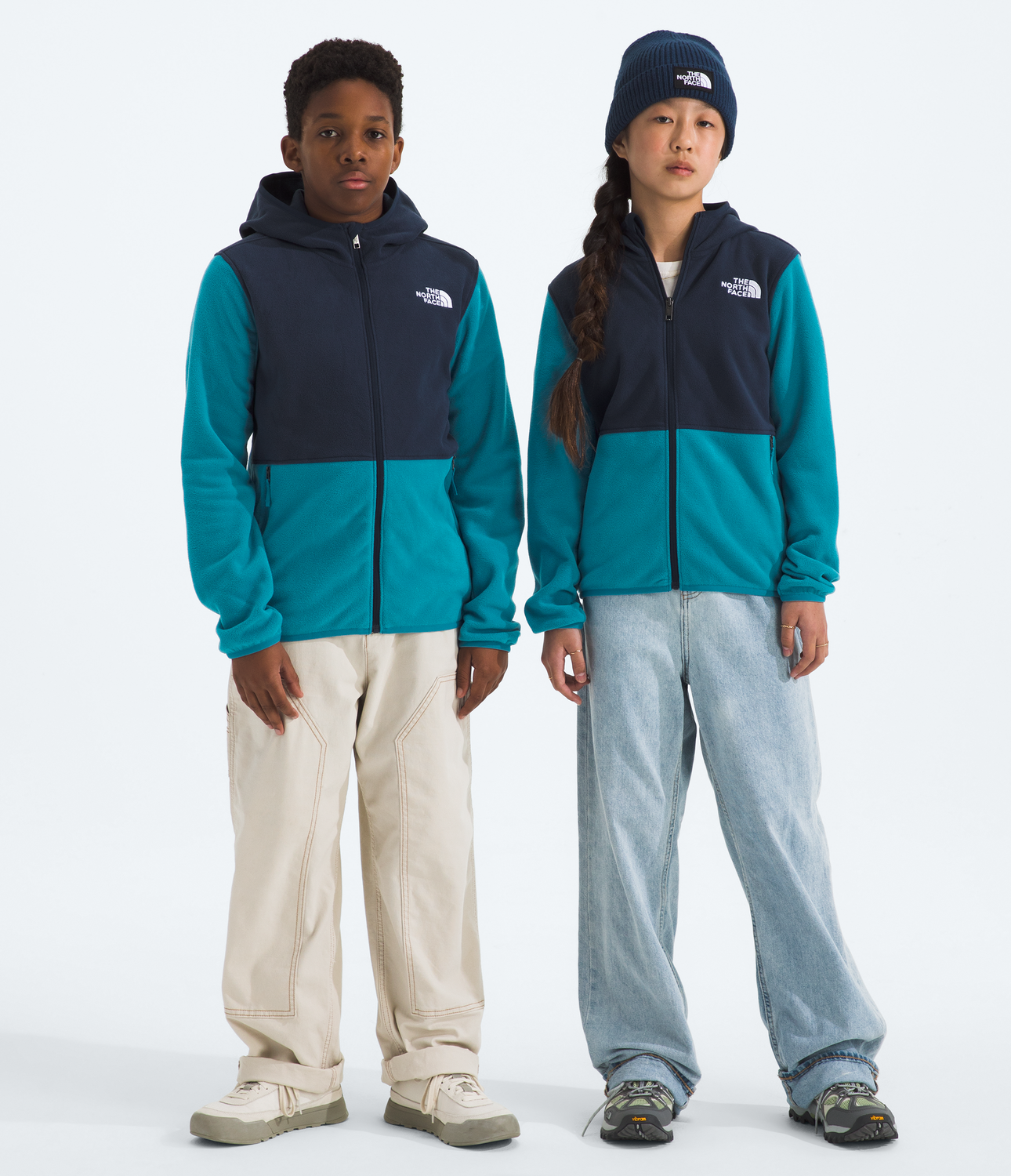 Polar Teen Glacier F/Z Hoodie Niños Azul-0