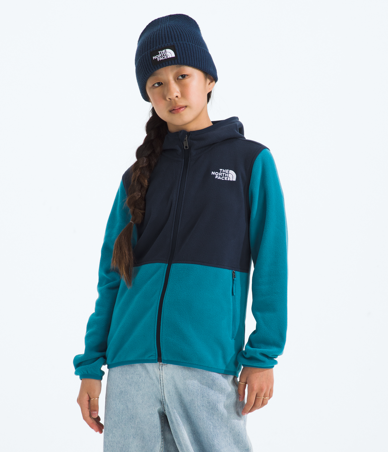 Polar Teen Glacier F/Z Hoodie Niños Azul-3