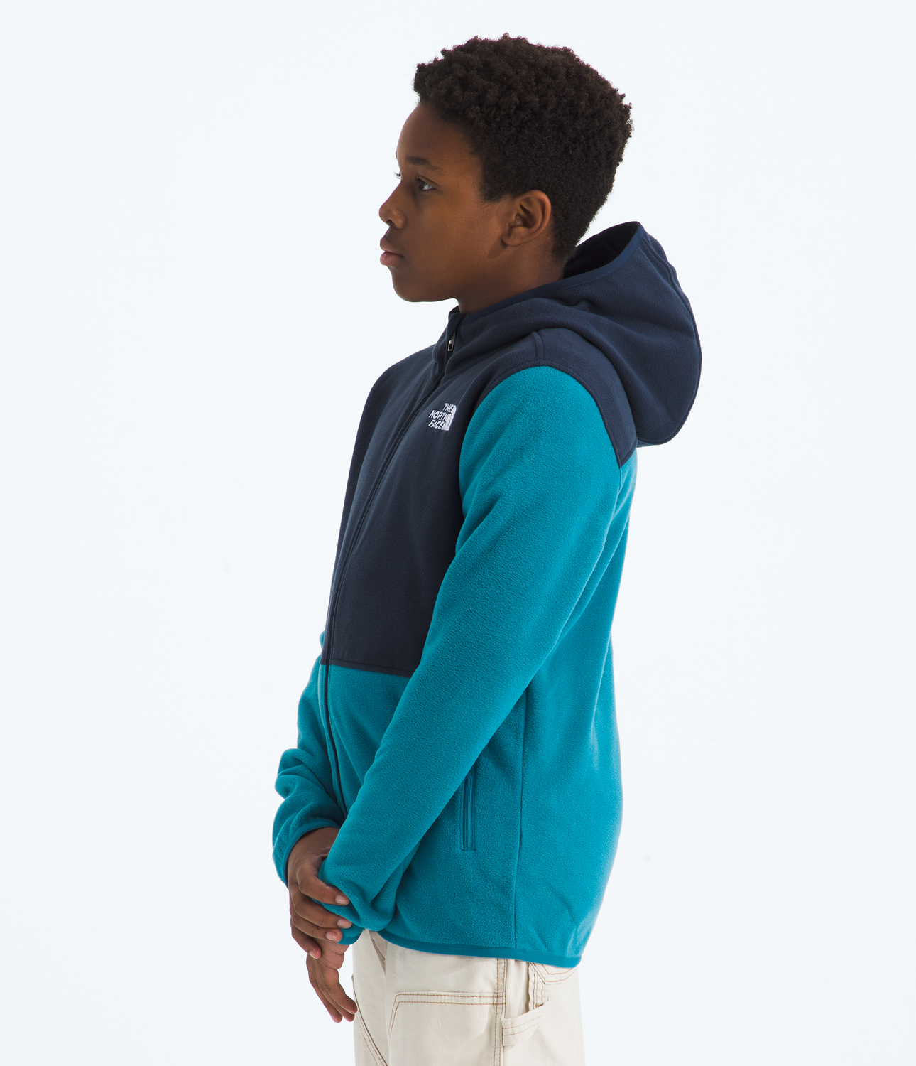 Polar Teen Glacier F/Z Hoodie Niños Azul-4
