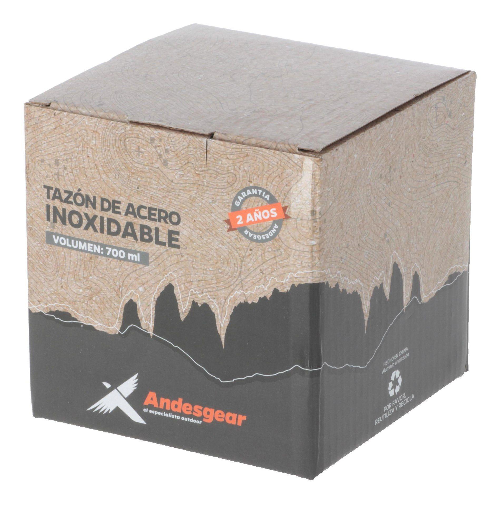 Taza Andesgear Hombre Acero Inox Gris-2