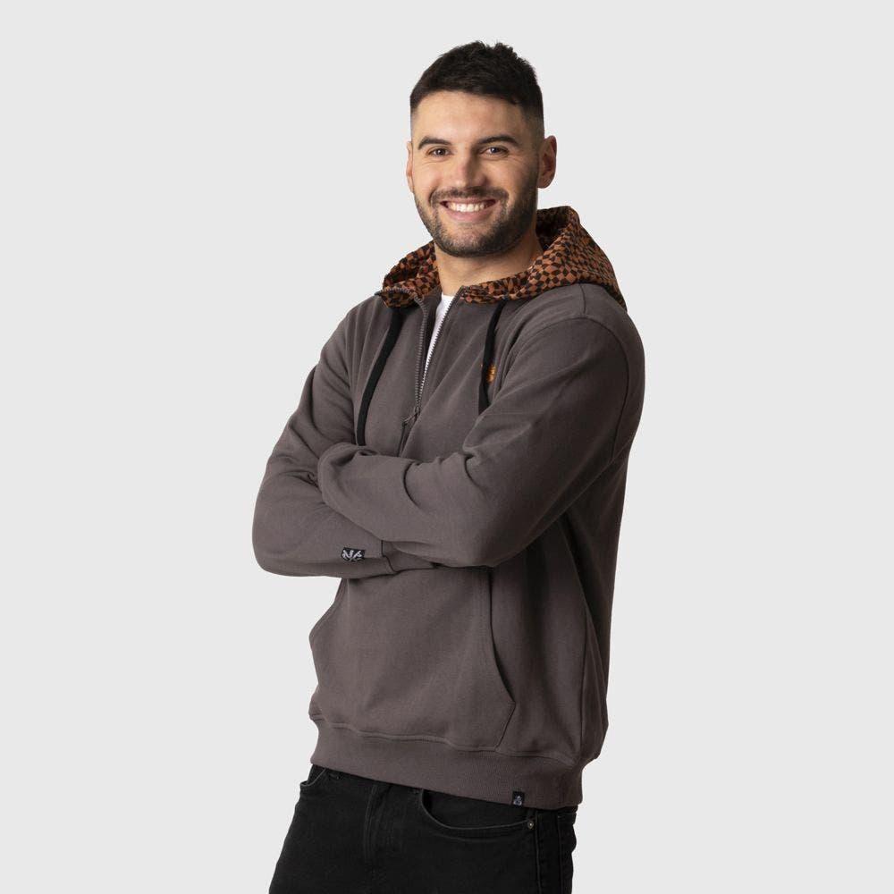 Polerón Stoked Hombre Retro Reciclado Gris-2