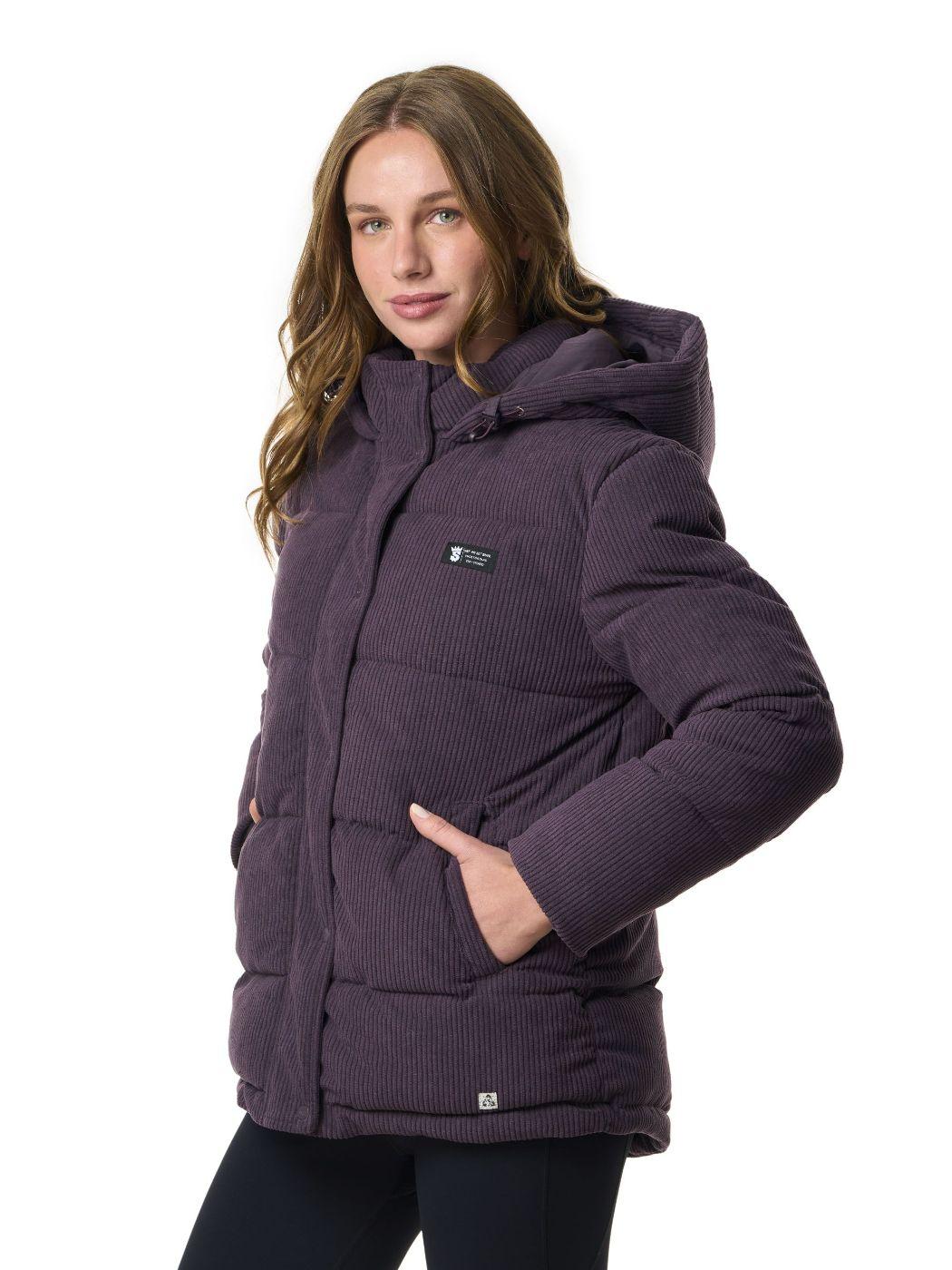 Chaqueta Stoked Mujer Flip Hoodie Morado-1