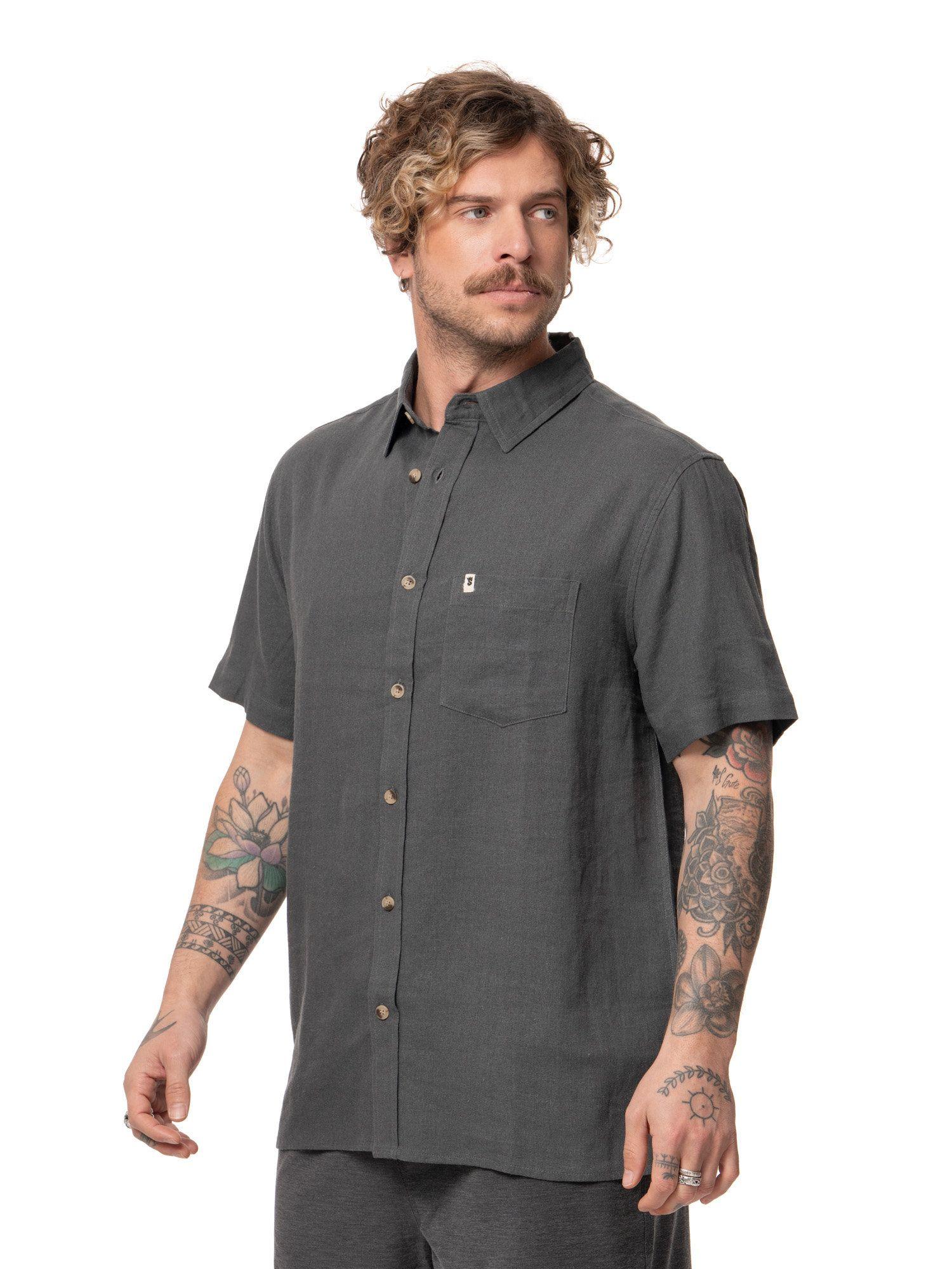 Camisa Stoked Hombre Last Azul-1
