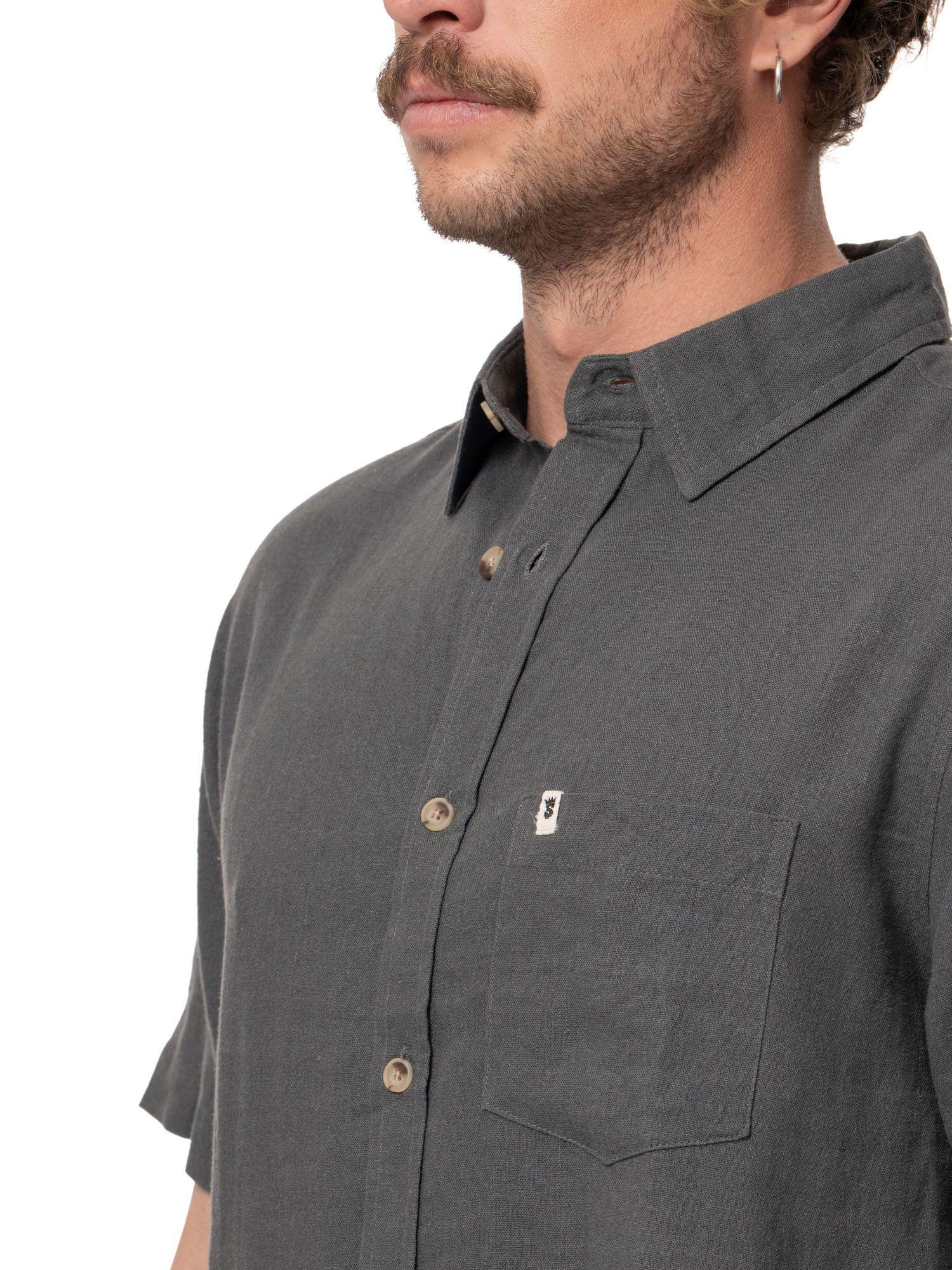 Camisa Stoked Hombre Last Azul-3