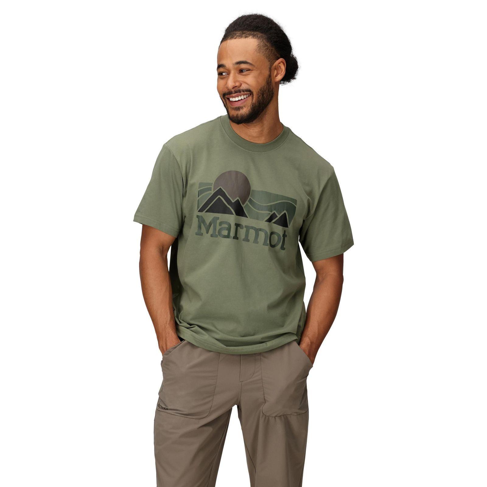 Polera Marmot Hombre Coastal Tee Ss Verde-0