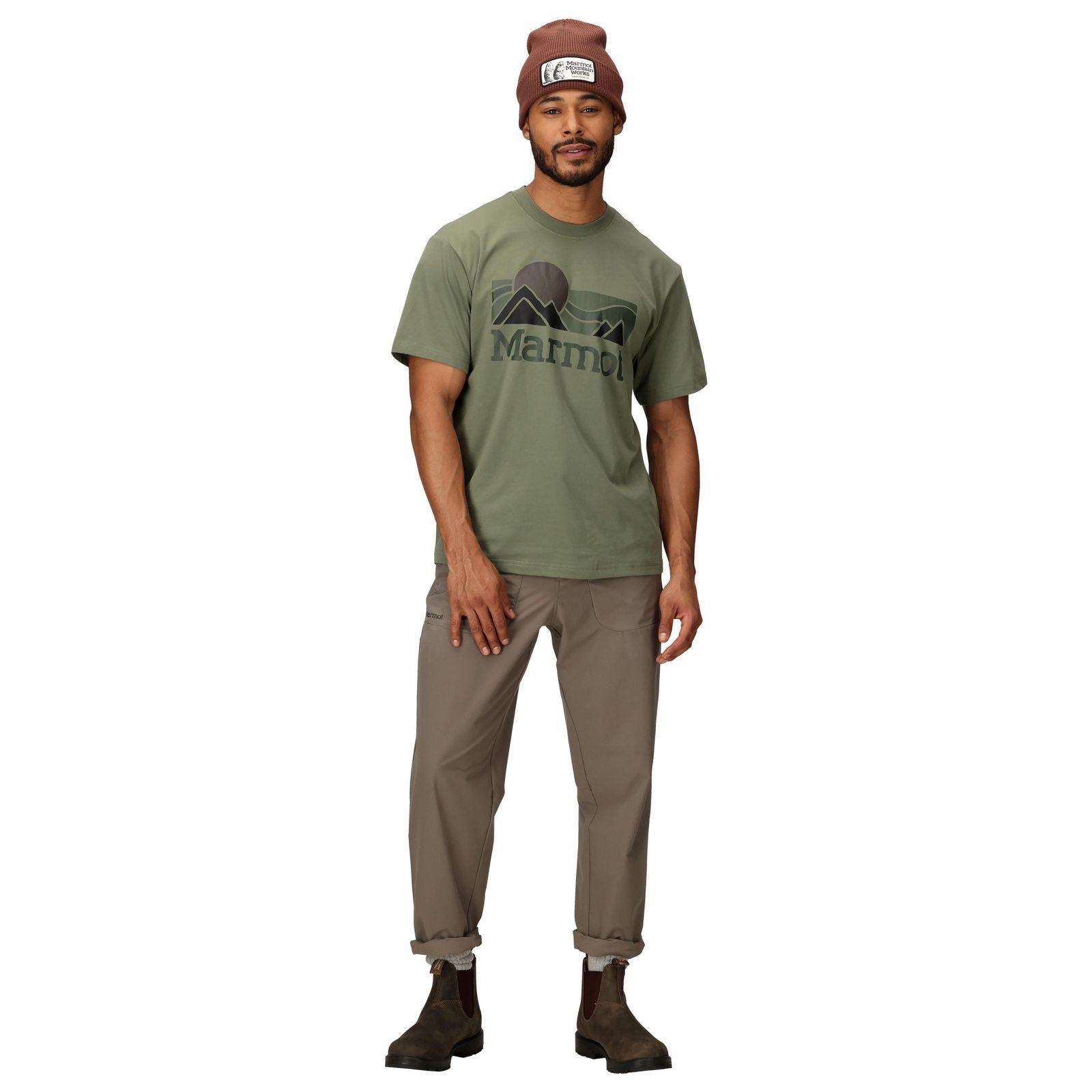 Polera Marmot Hombre Coastal Tee Ss Verde-2