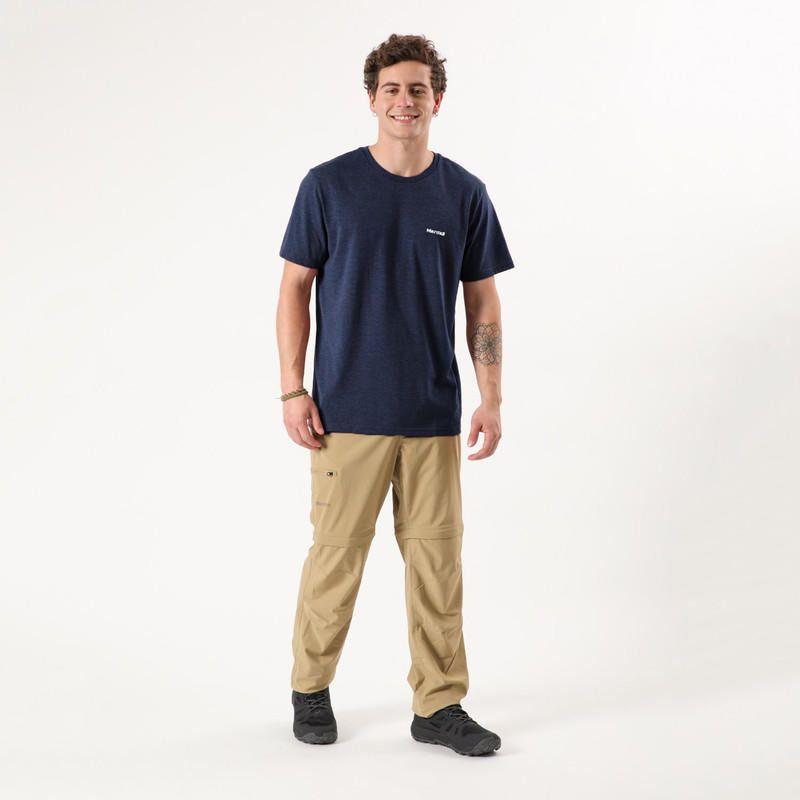 Polera Marmot Hombre Chest Logo Tee Azul Azul-2