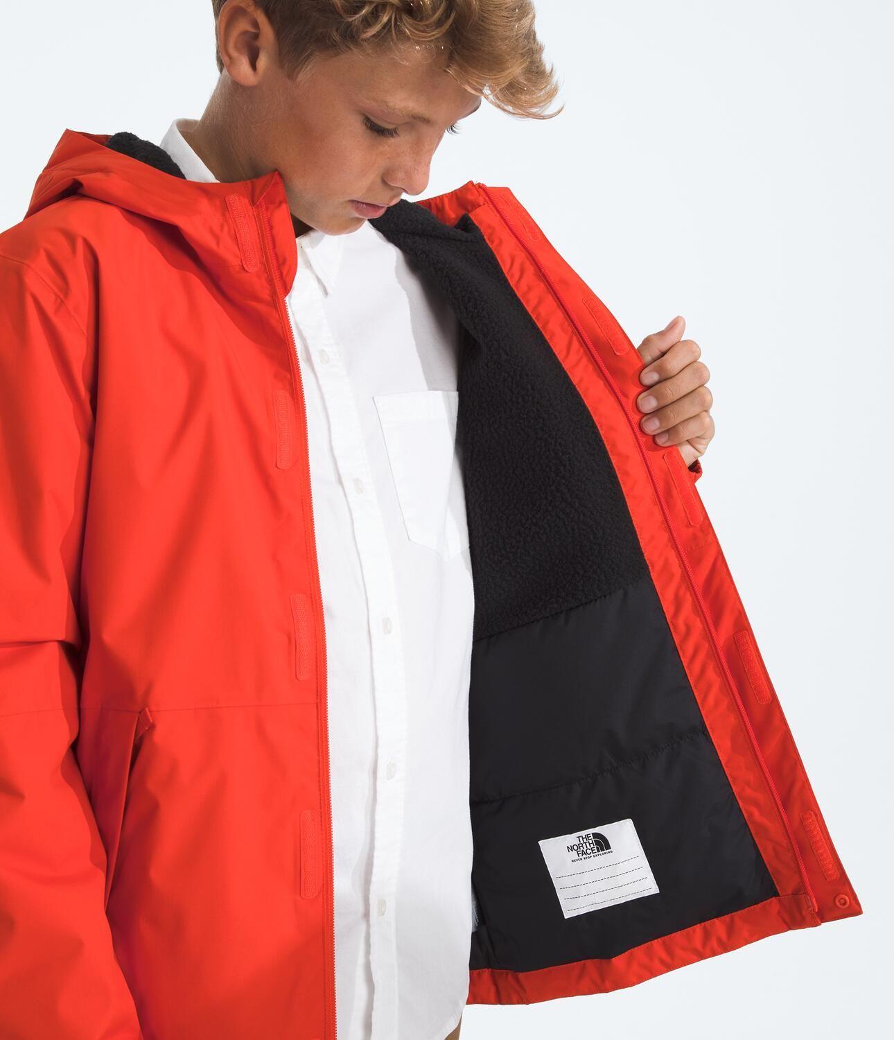 Chaqueta Impermeable Warm Antora Niño Rojo-3