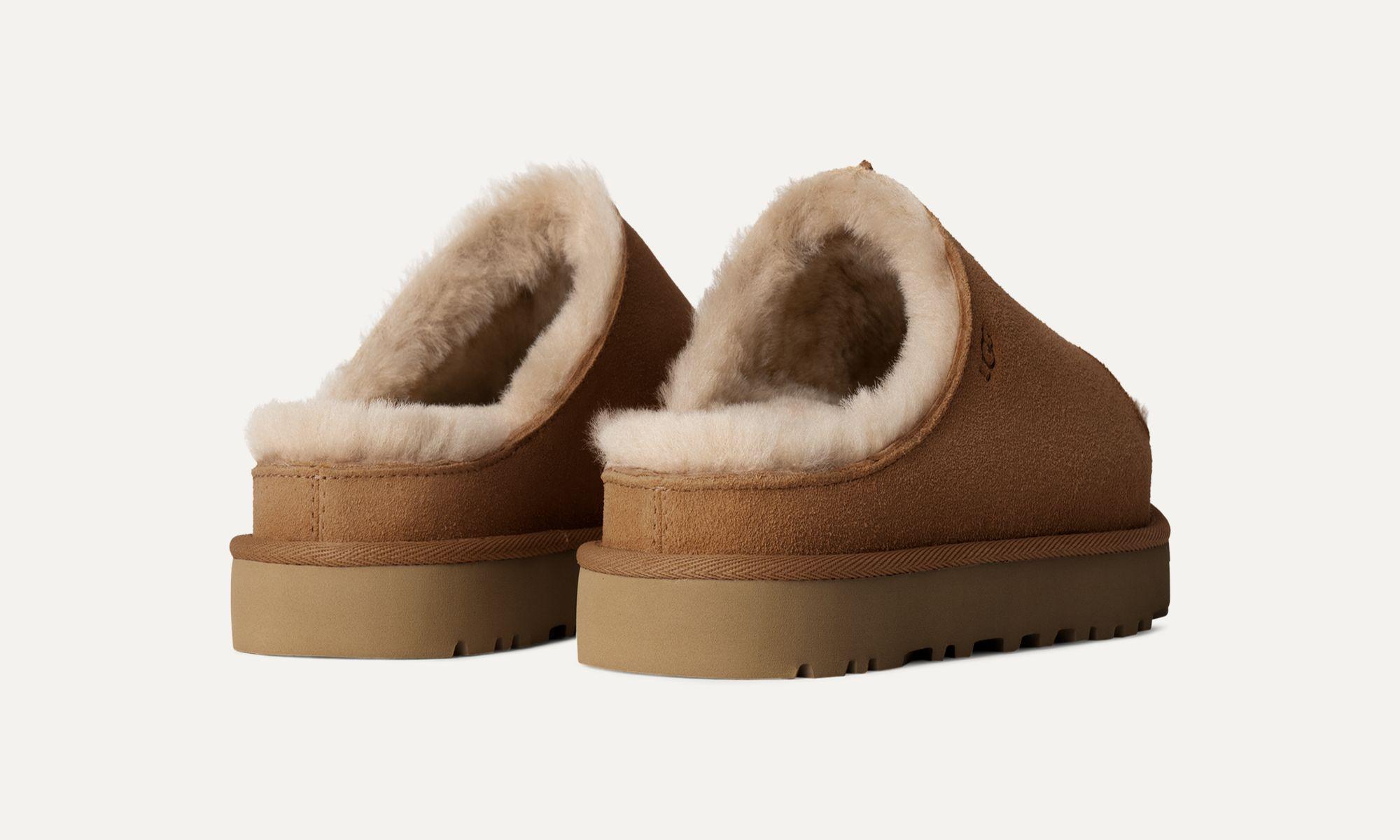 Pantufla Mujer UGG Greenport Slide Café-1