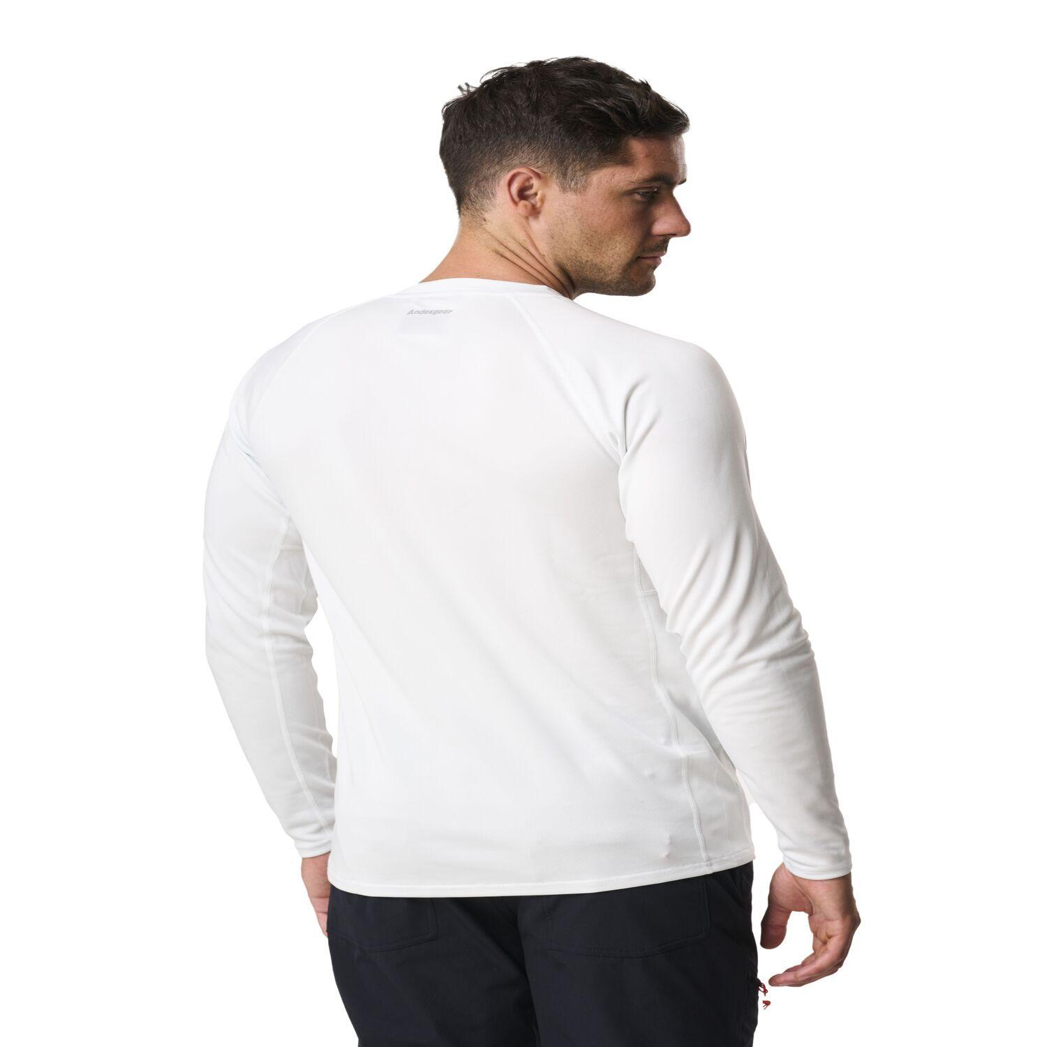 Primera Andesgear Hombre Capa Trekking Top Blanco-1