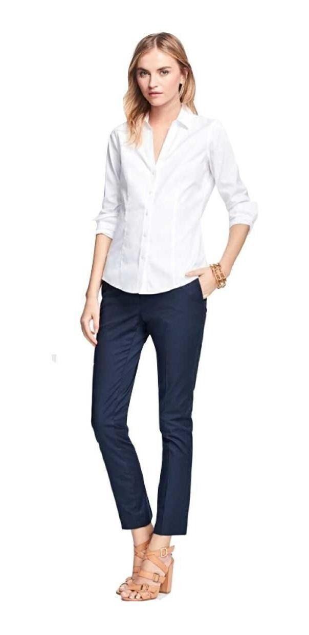 Blusa Brooks Brothers Mujer Non-iron Supima Cotton BB11 Blanco-1