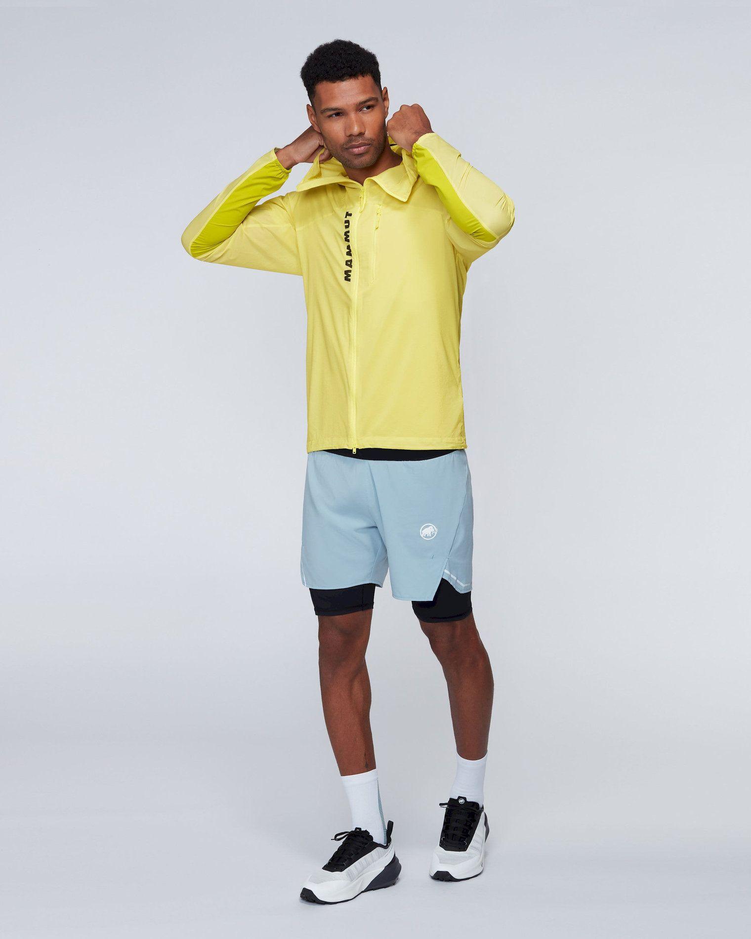 Chaqueta Cortaviento Mammut Hombre Aenergy Amarillo-3