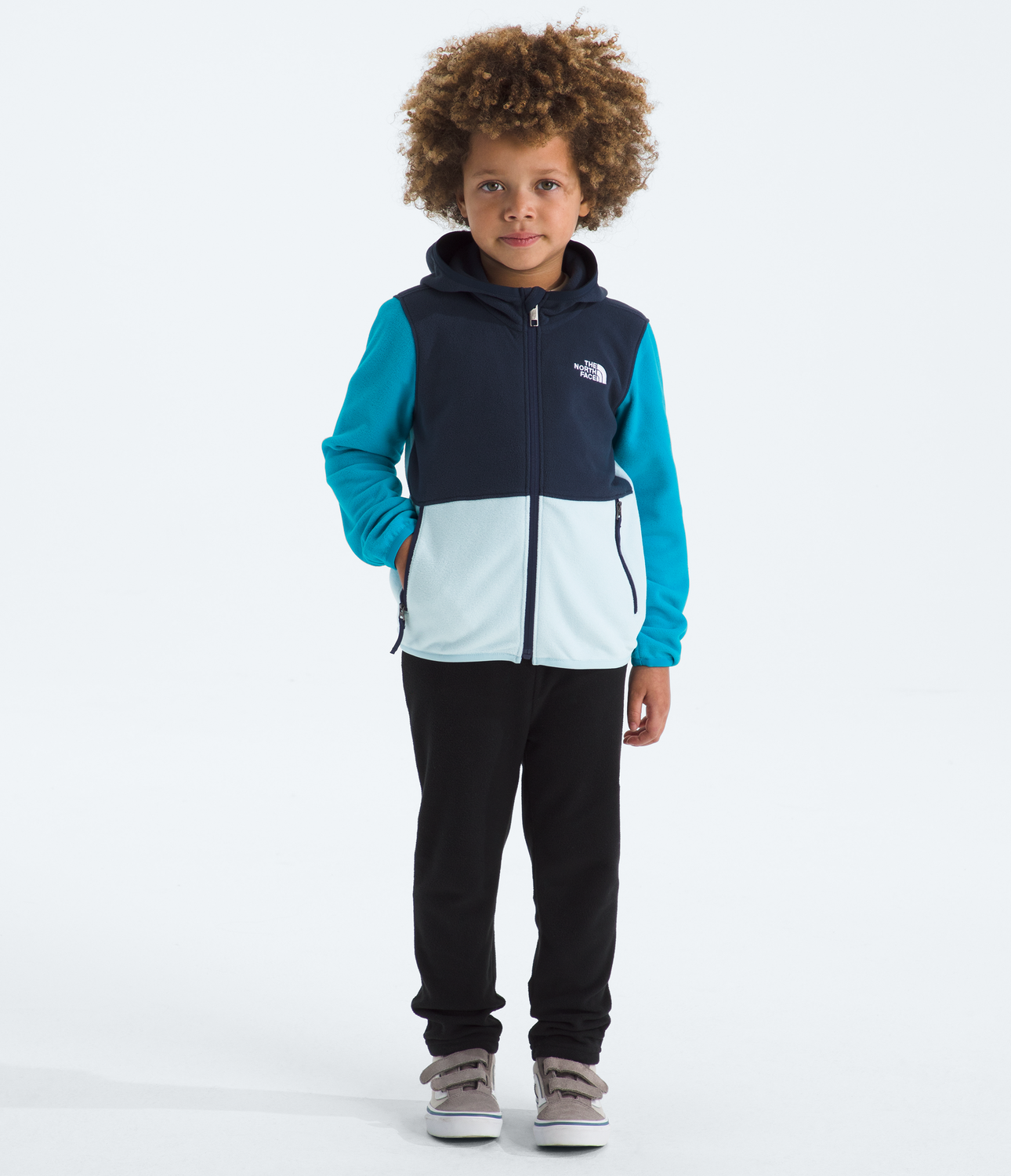Polar Kid Glacier F/Z Hoodie Niños Azul Marino-2
