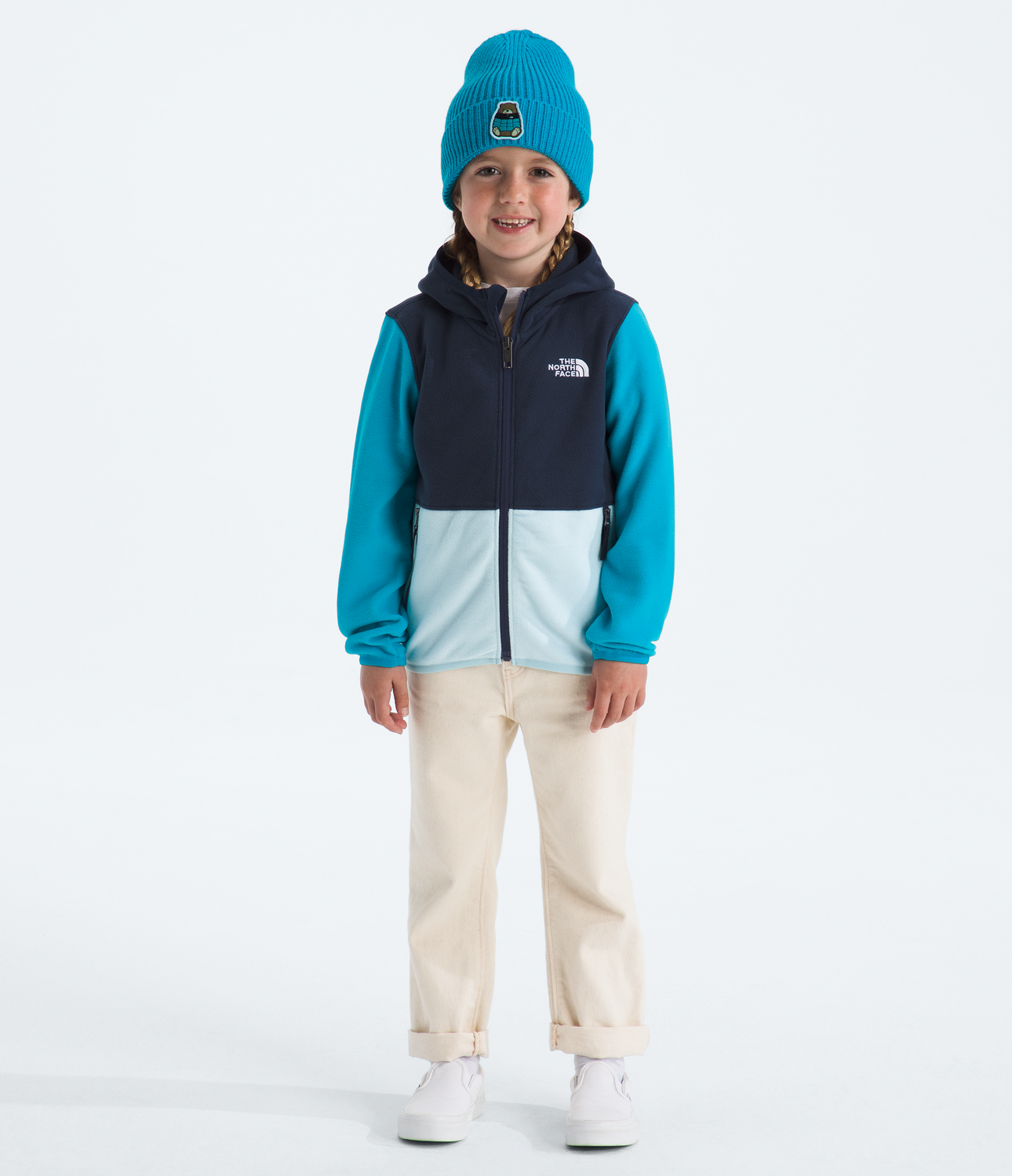 Polar Kid Glacier F/Z Hoodie Niños Azul Marino-3
