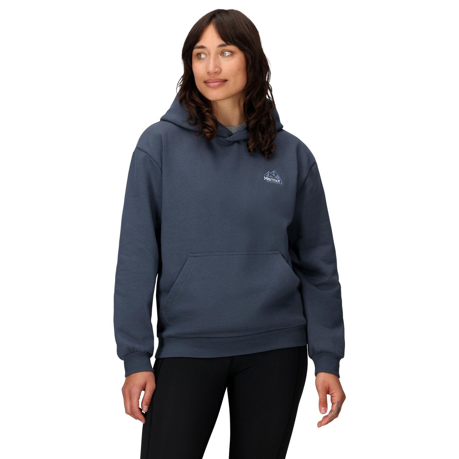 Poleron Marmot Mujer Peaks Hoody Azul-0