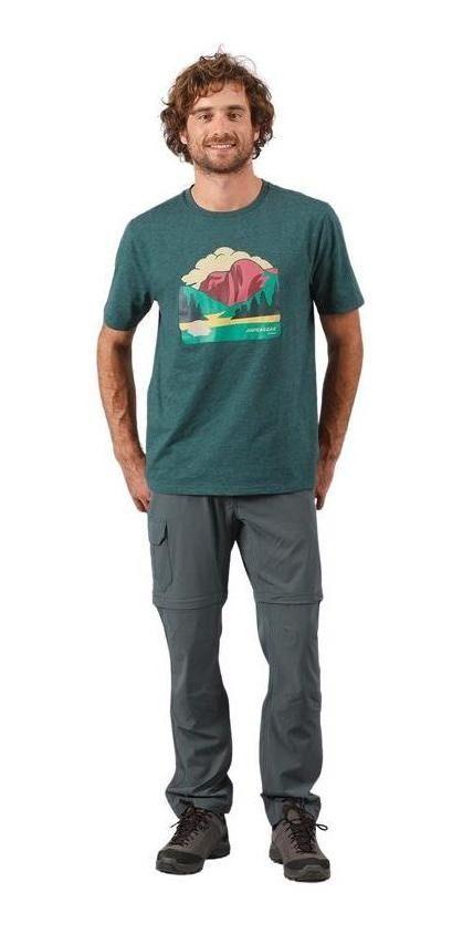Polera Andesgear Hombre Parques Azul Petróleo Azul-0