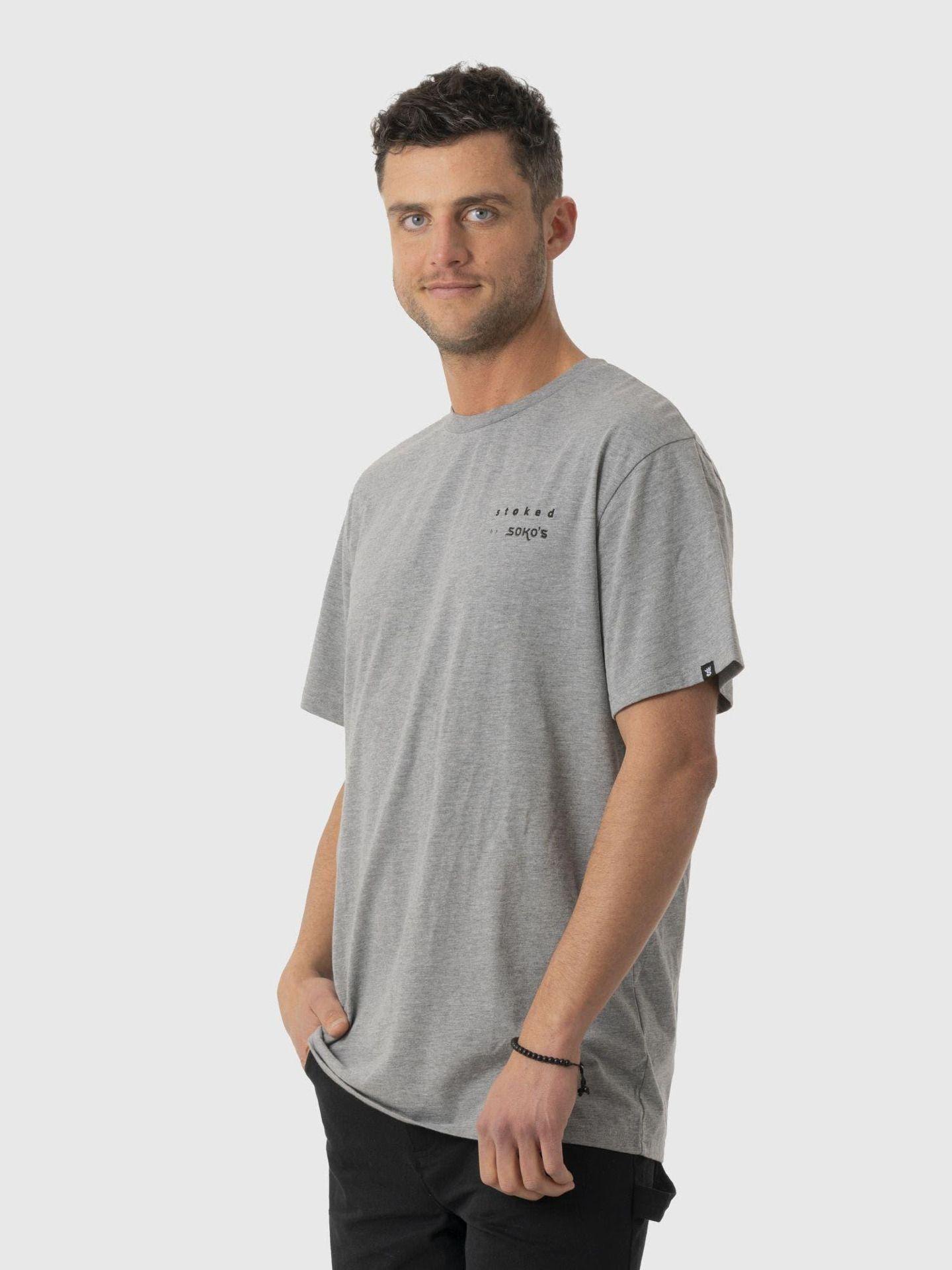 Polera Stoked Hombre Sokos Reciclada ST052 Gris-1