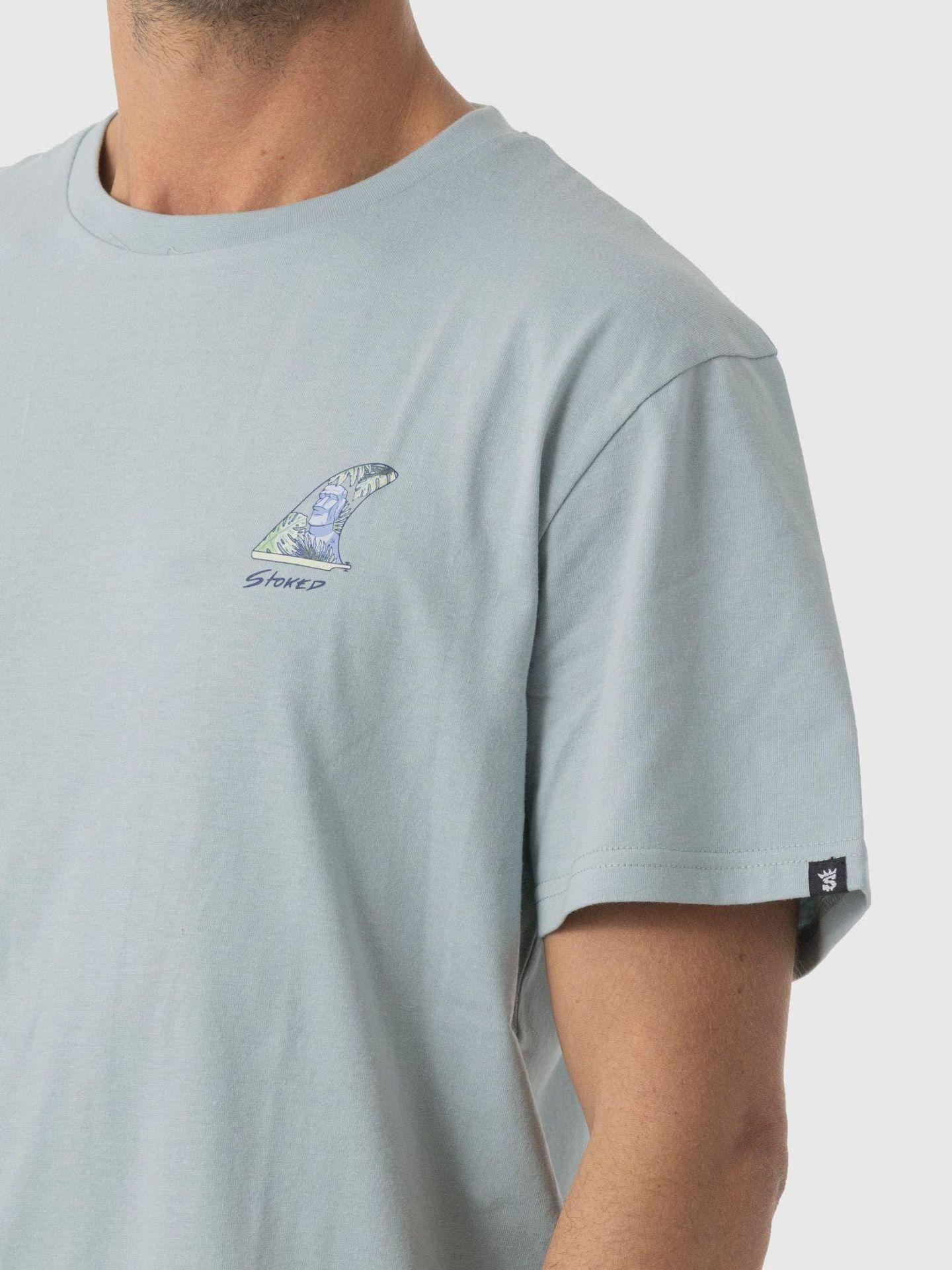 Polera Stoked Hombre Game Reciclada Sky Celeste-3