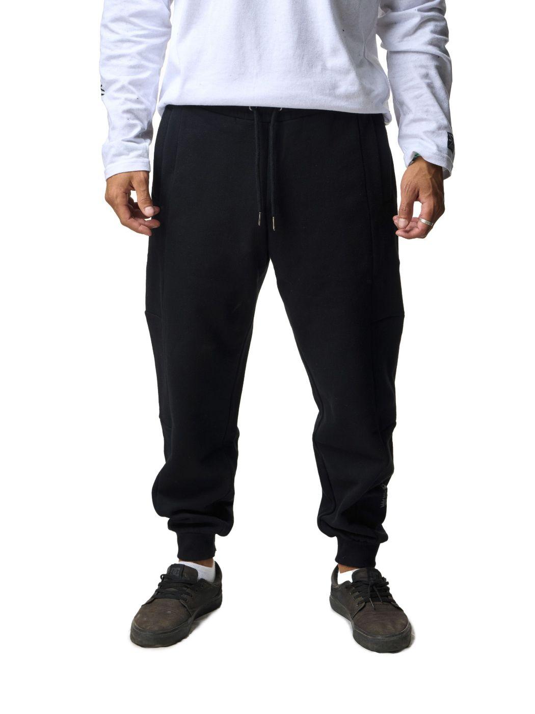 Pantalon Stoked Hombre Buzo Pal Negro-0