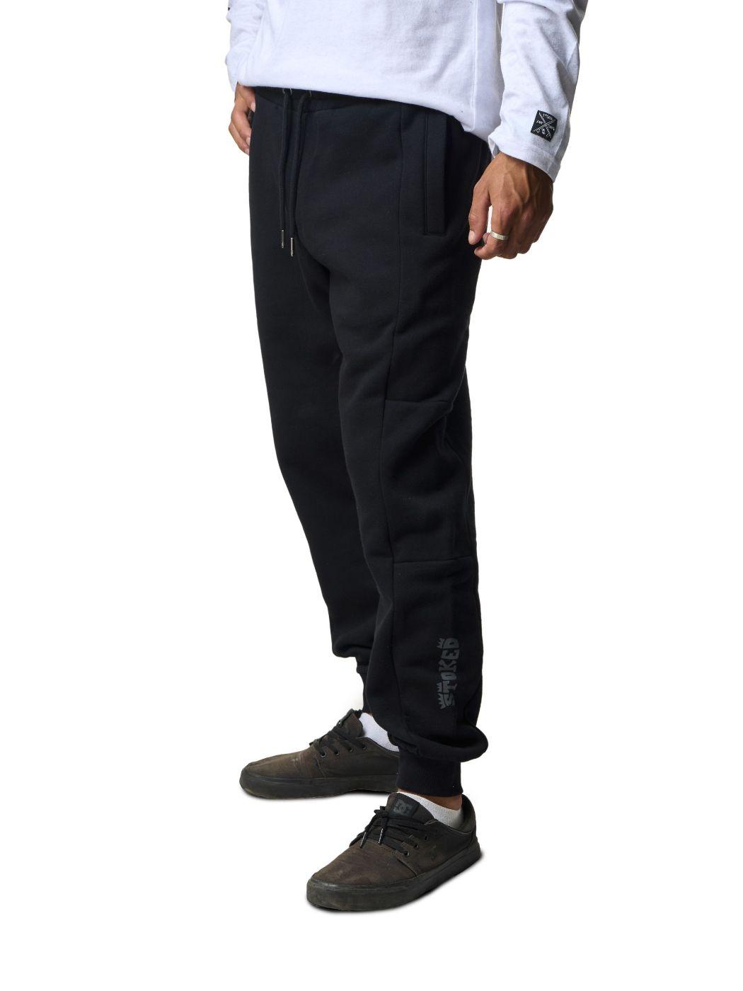 Pantalon Stoked Hombre Buzo Pal Negro-1