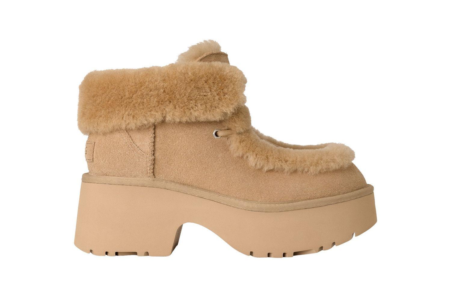 Botas Ugg Mujer Esmee Lace Up Beige-0