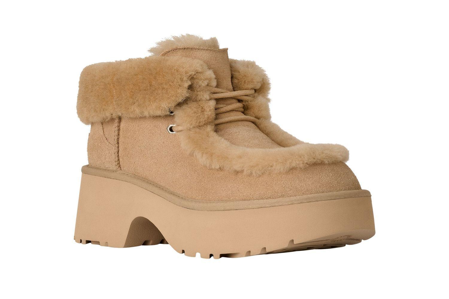 Botas Ugg Mujer Esmee Lace Up Beige-1