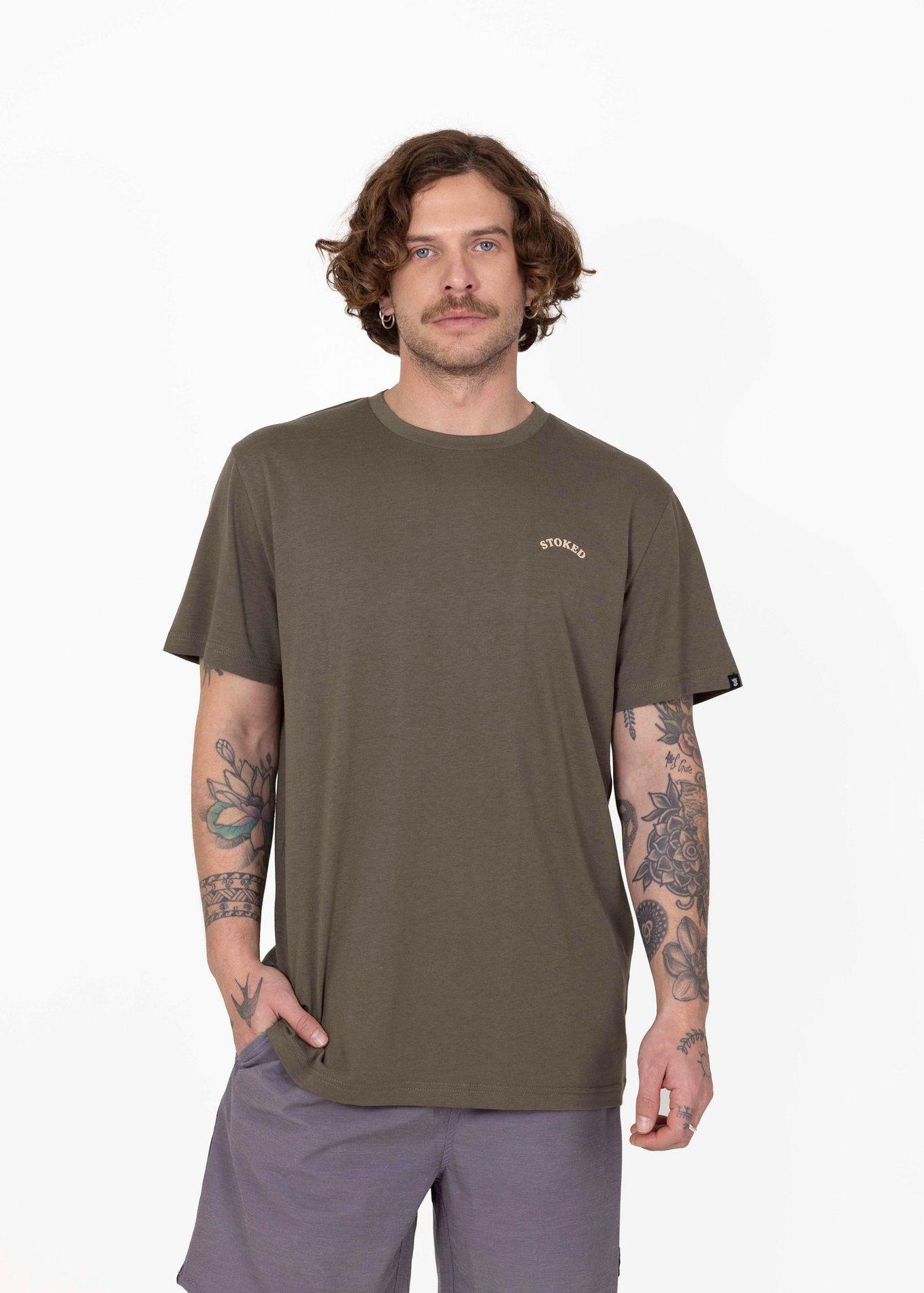 Polera Sun Stoked V26 Hombre Café Topo-0