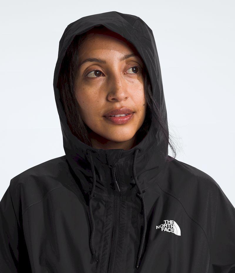 Chaqueta The North Face Mujer Impermeable Antora Rain Hoodie Negro-3