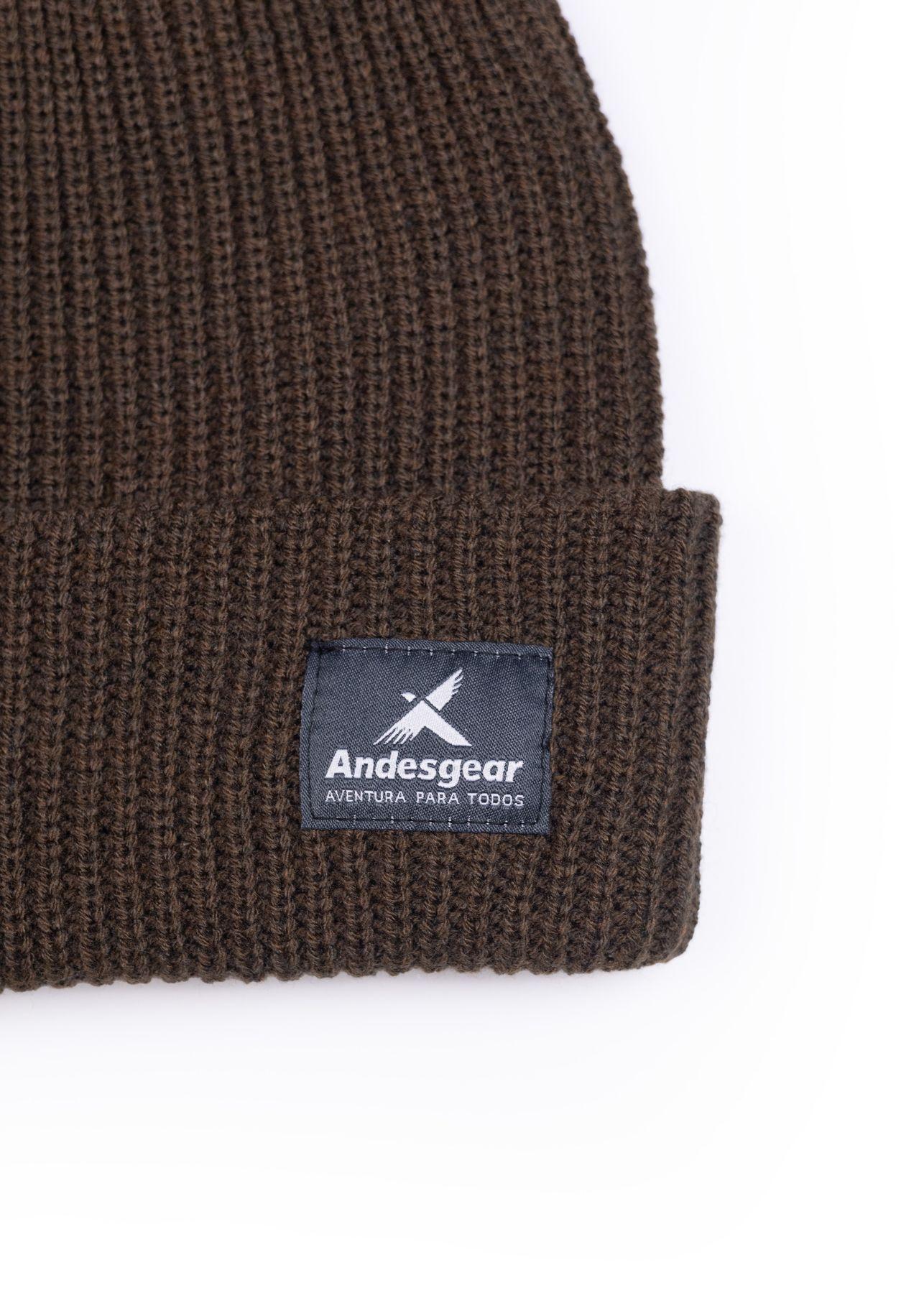 Gorro Andesgear Unisex Logo I26 Café-2