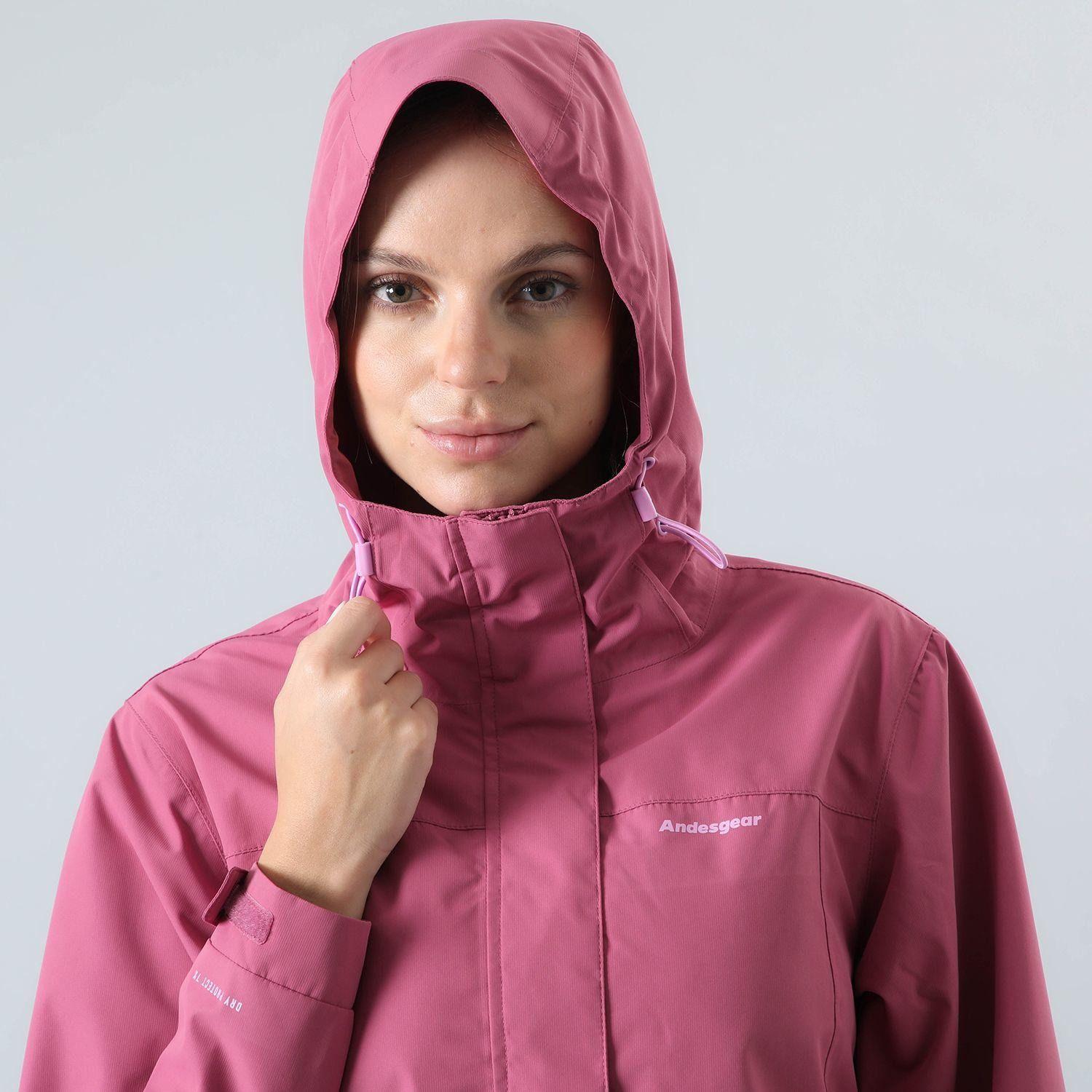 Chaqueta Andesgear Mujer Impermeable Pumalín Fucsia Fucsia-3