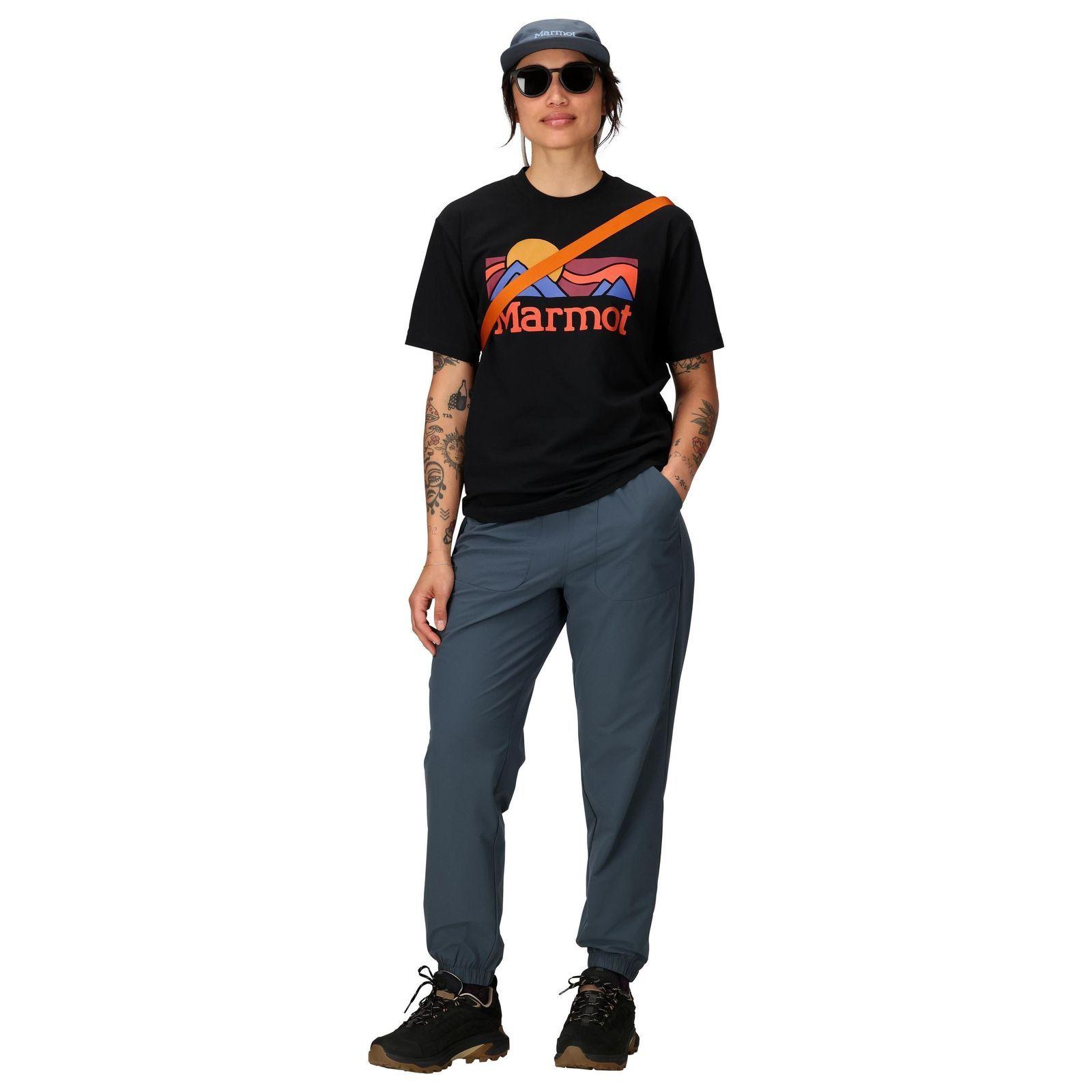 Polera Marmot Mujer Coastal Tee Ss Negro-2