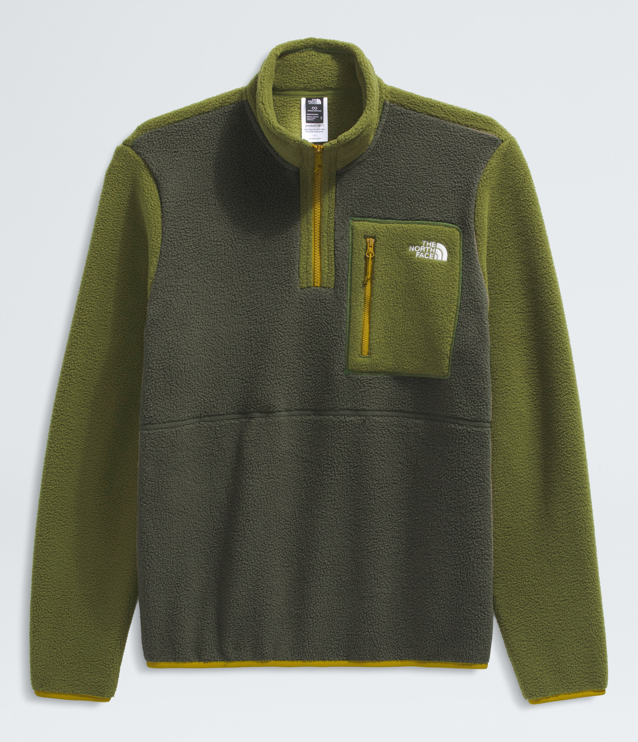 Polar Yumiori ¼ Zip Hombre Verde Oscuro-5