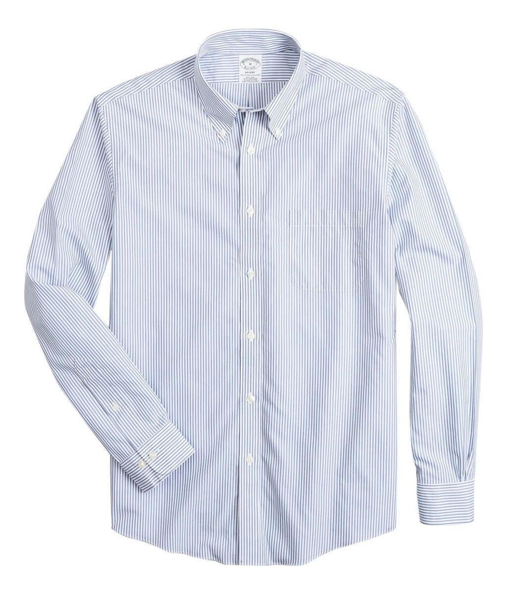 Camisa Brooks Brothers Hombre Non-iron Regent Fit Azul O-0