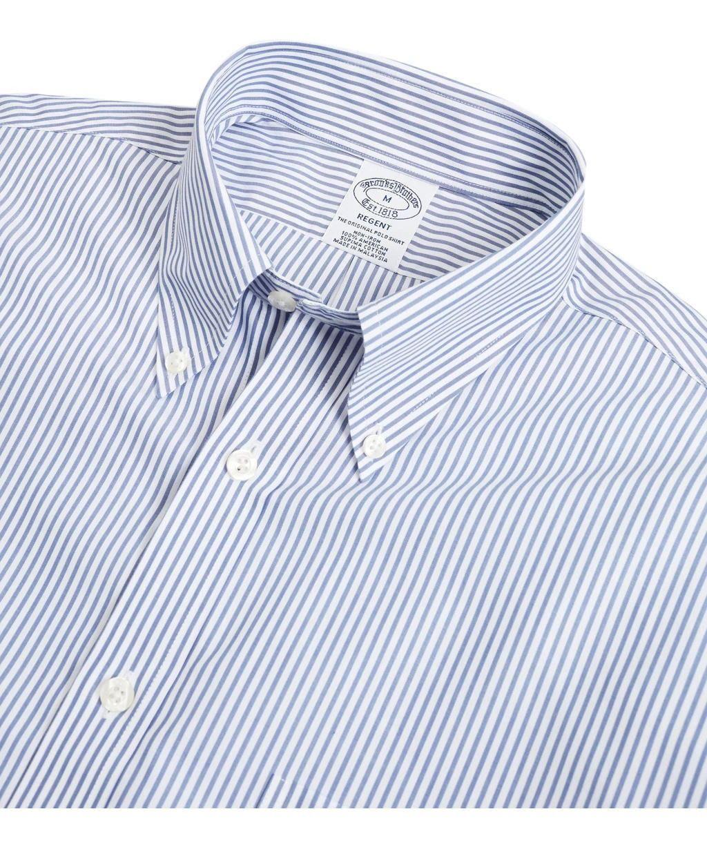 Camisa Brooks Brothers Hombre Non-iron Regent Fit Azul O-1