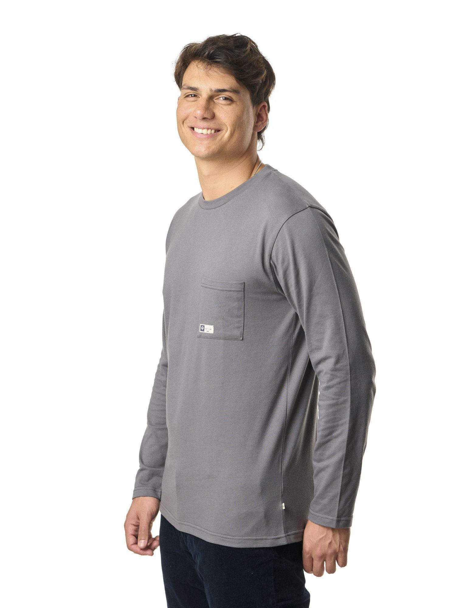 Polera Kivul Hombre Logo MI Gris-1