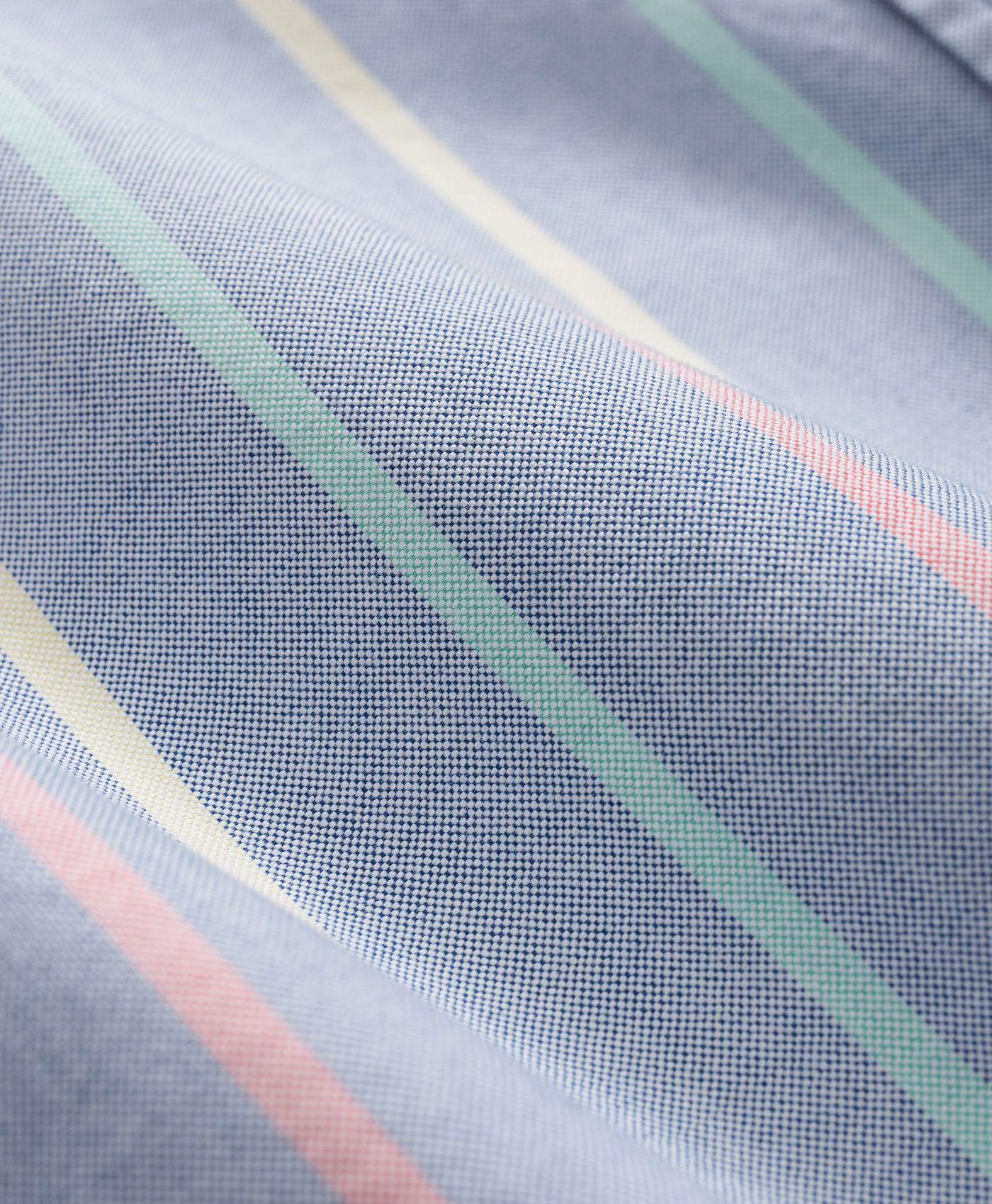 Camisa Brooks Brothers Hombre Spt Fdy Ox Stripes Azul-2