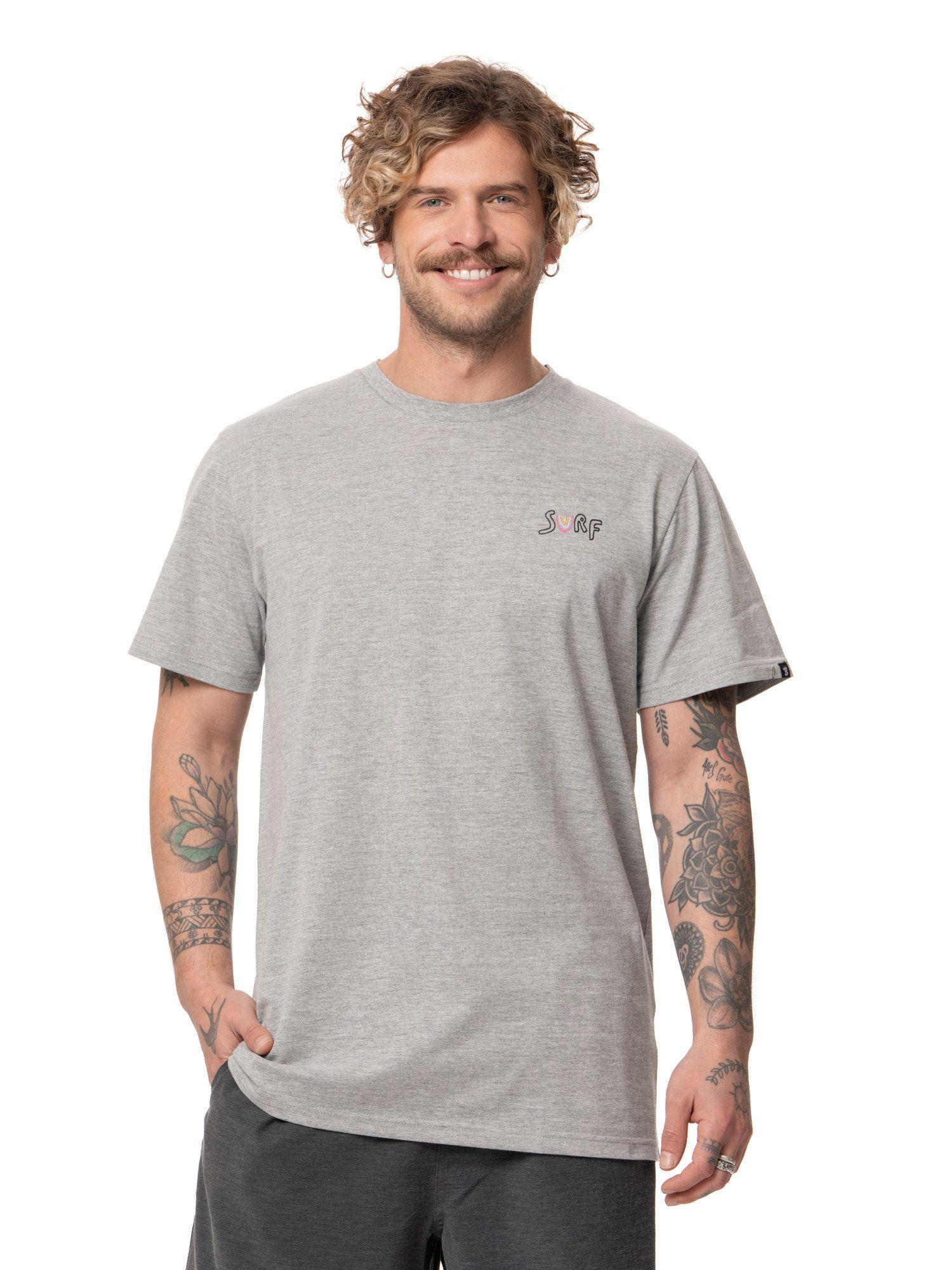 Polera Stoked Hombre Smile Gris claro-0