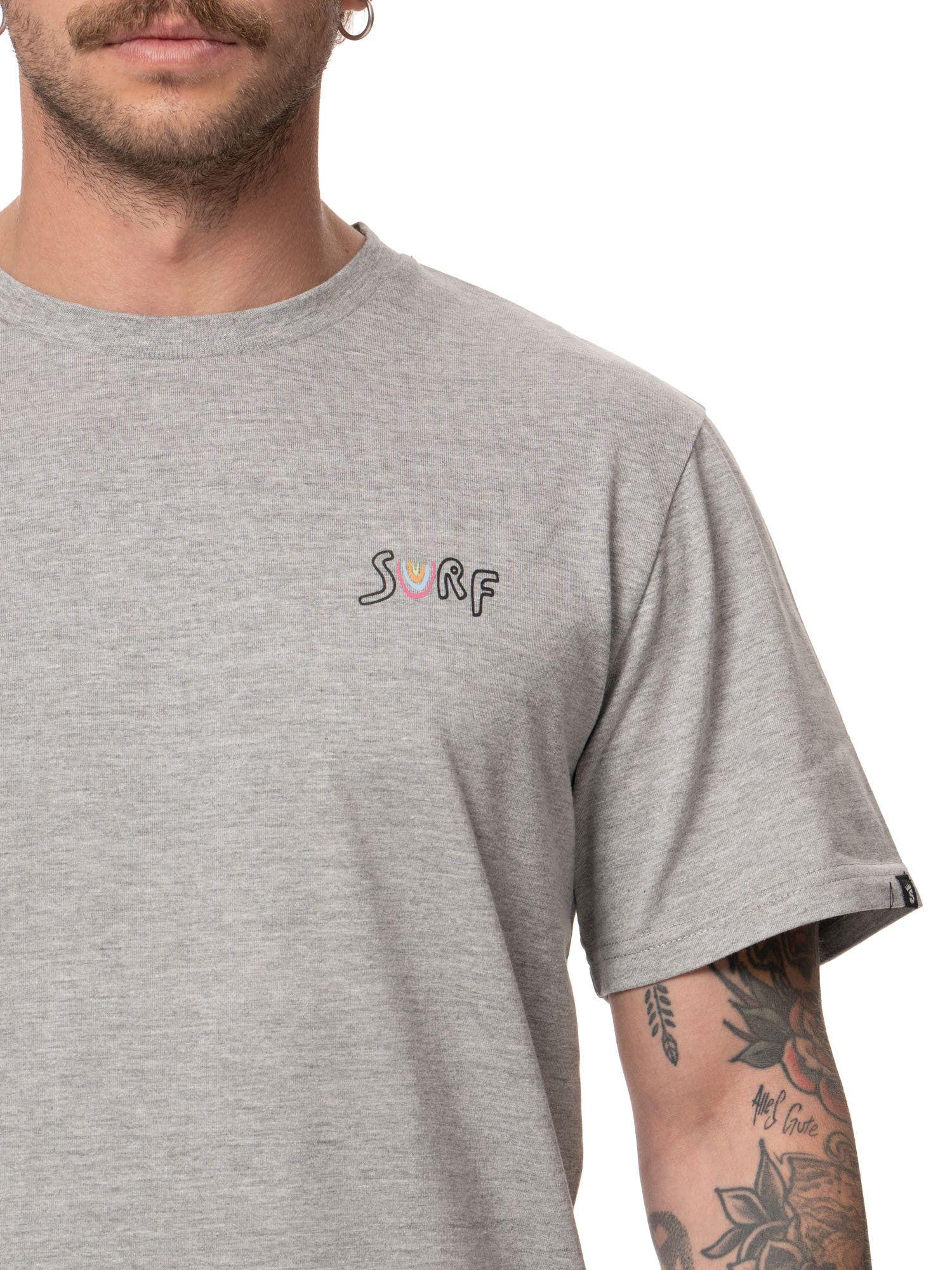Polera Stoked Hombre Smile Gris claro-4
