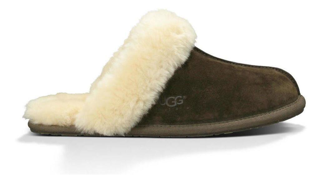 Pantufla UGG Mujer Scuffette II ESP Café-1
