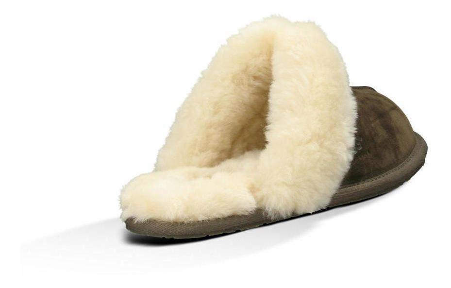 Pantufla UGG Mujer Scuffette II ESP Café-3