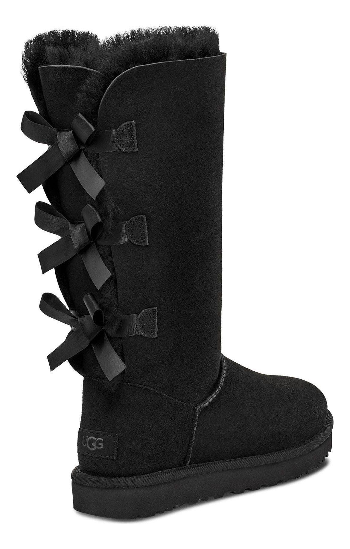 Bota UGG Mujer Bailey Bow Tall Ii Negro-3