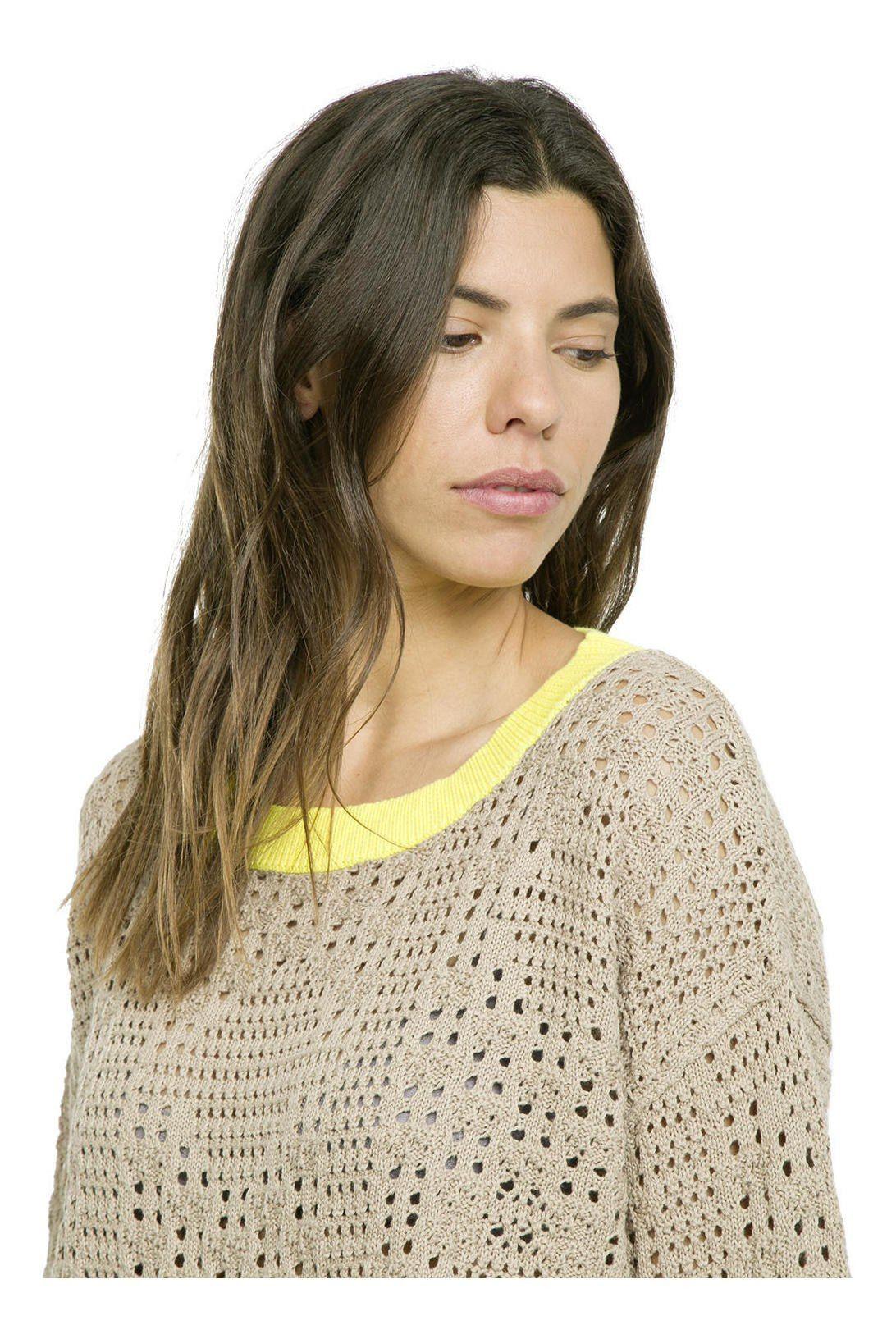 Chaleco Kivül Mujer Femenino Aprok Holgado Café-3