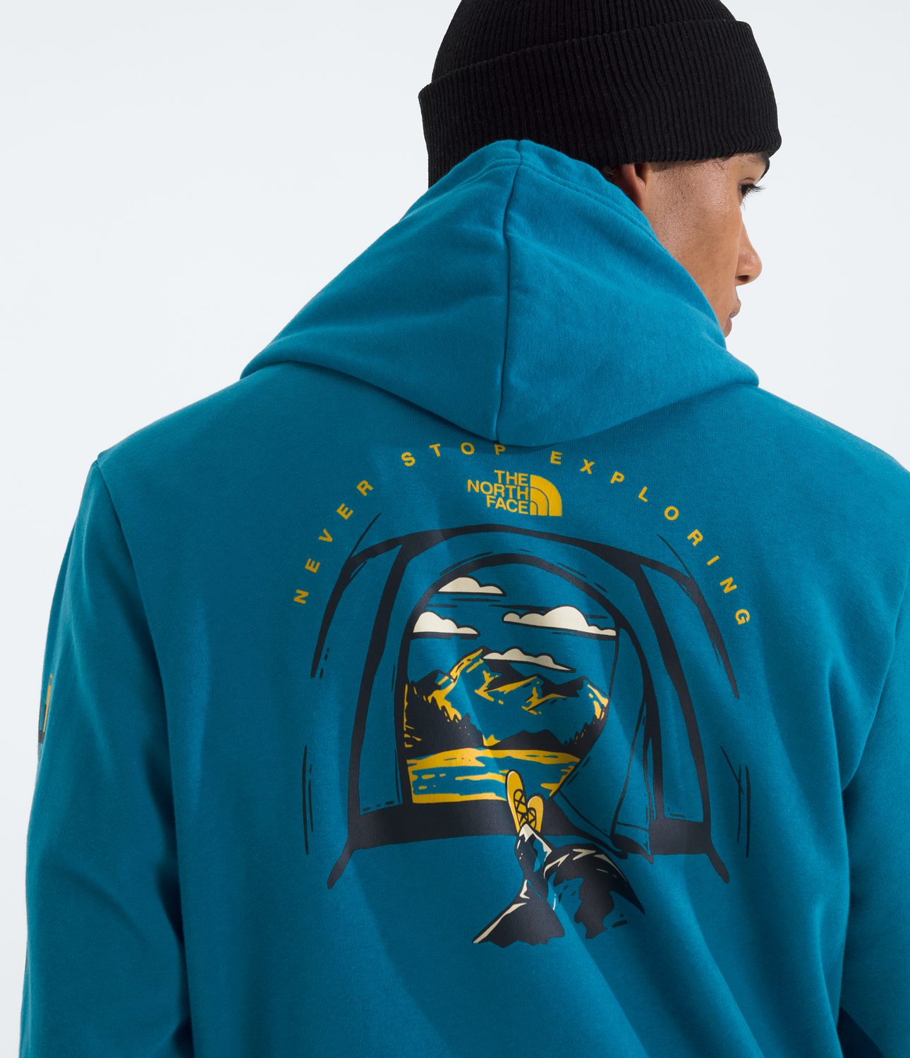 Poleron Evo Tent Hoodie- Graphic Hombre Azul-2